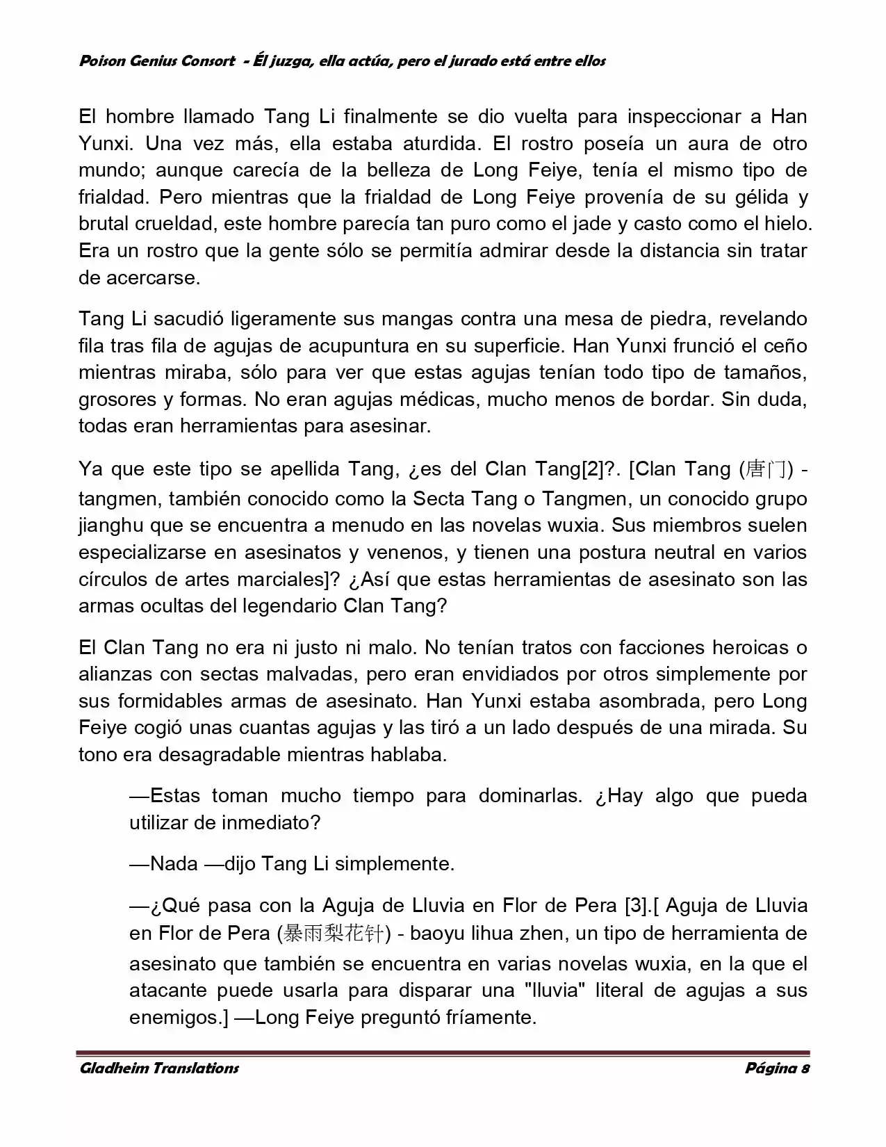 Poison Genious Consort (Novela) - Capítulo 191 - Página 8 - LectorTMOo