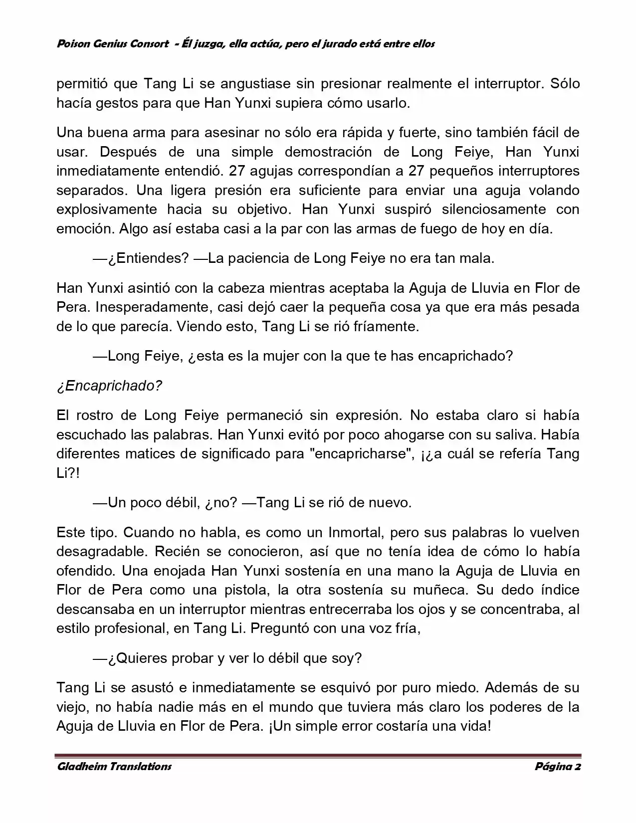 Poison Genious Consort (Novela) - Capítulo 192 - Página 2 - LectorTMOo