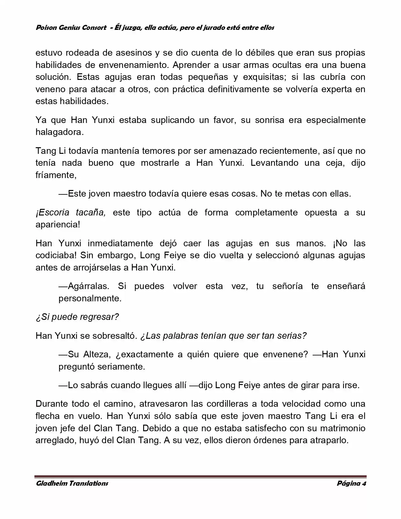 Poison Genious Consort (Novela) - Capítulo 192 - Página 4 - LectorTMOo