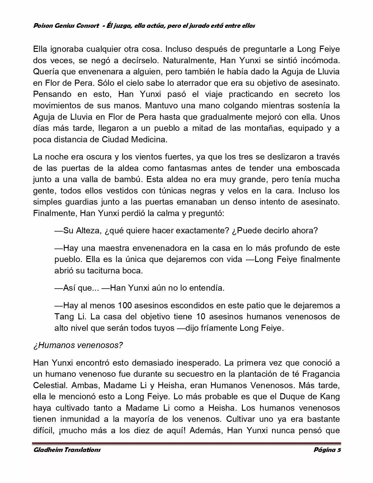 Poison Genious Consort (Novela) - Capítulo 192 - Página 5 - LectorTMOo