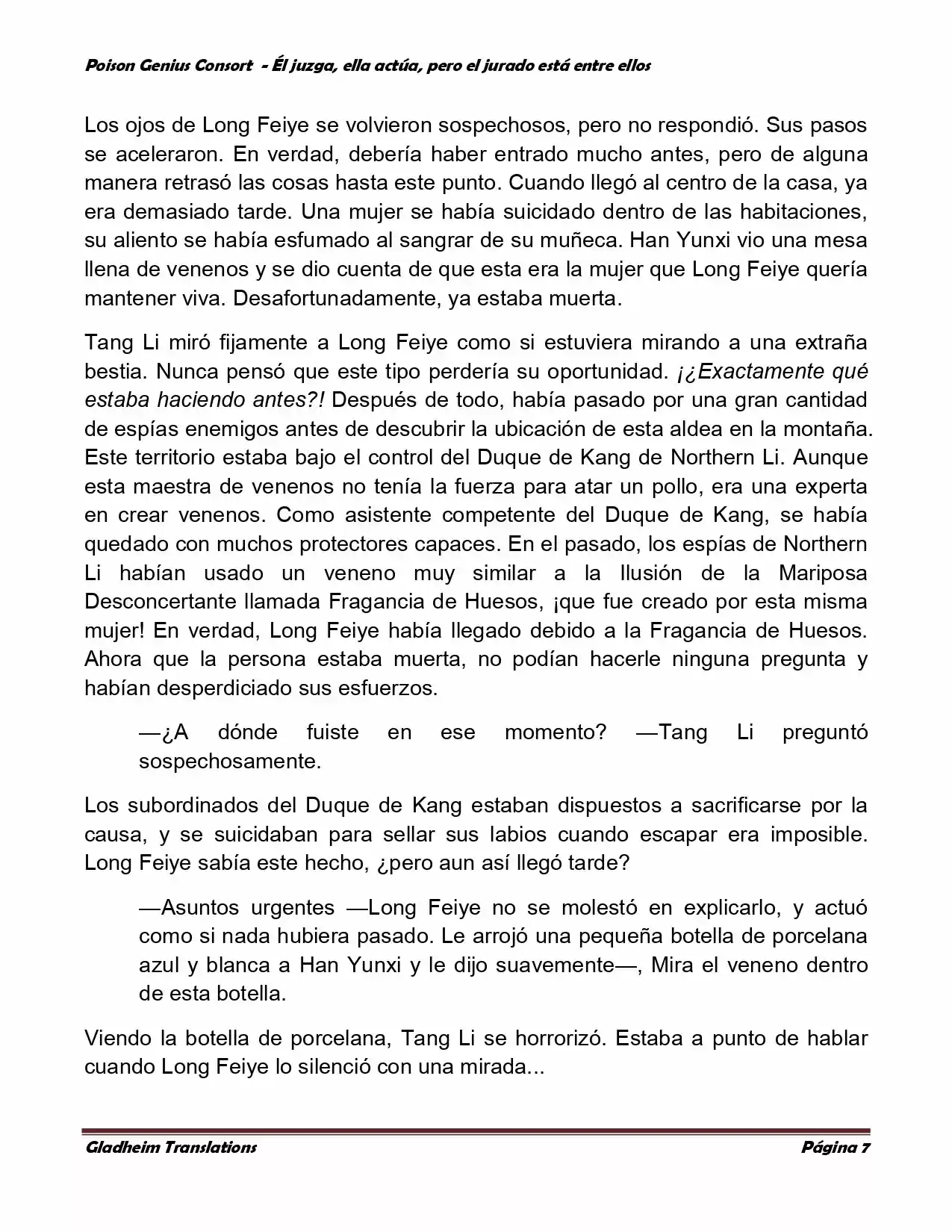Poison Genious Consort (Novela) - Capítulo 193 - Página 7 - LectorTMOo