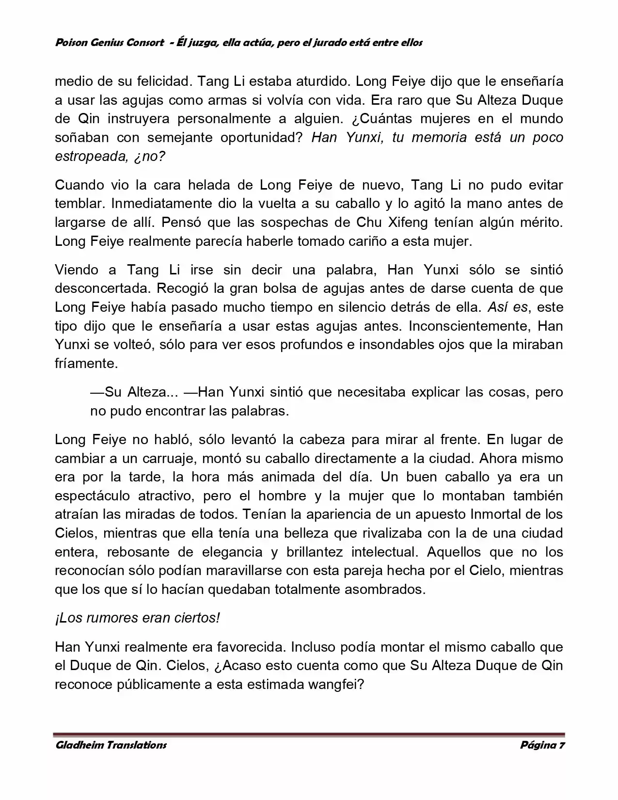 Poison Genious Consort (Novela) - Capítulo 194 - Página 7 - LectorTMOo