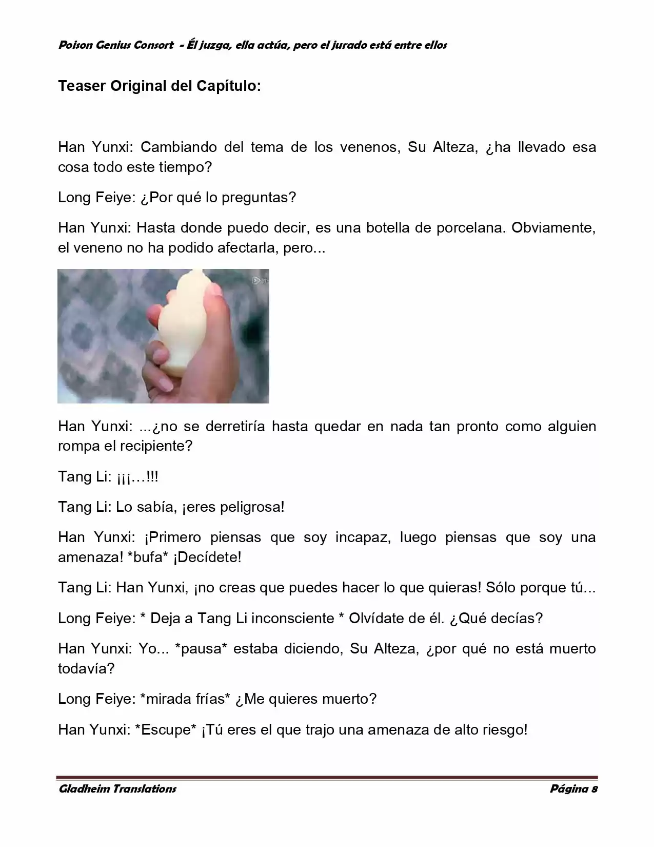 Poison Genious Consort (Novela) - Capítulo 194 - Página 8 - LectorTMOo