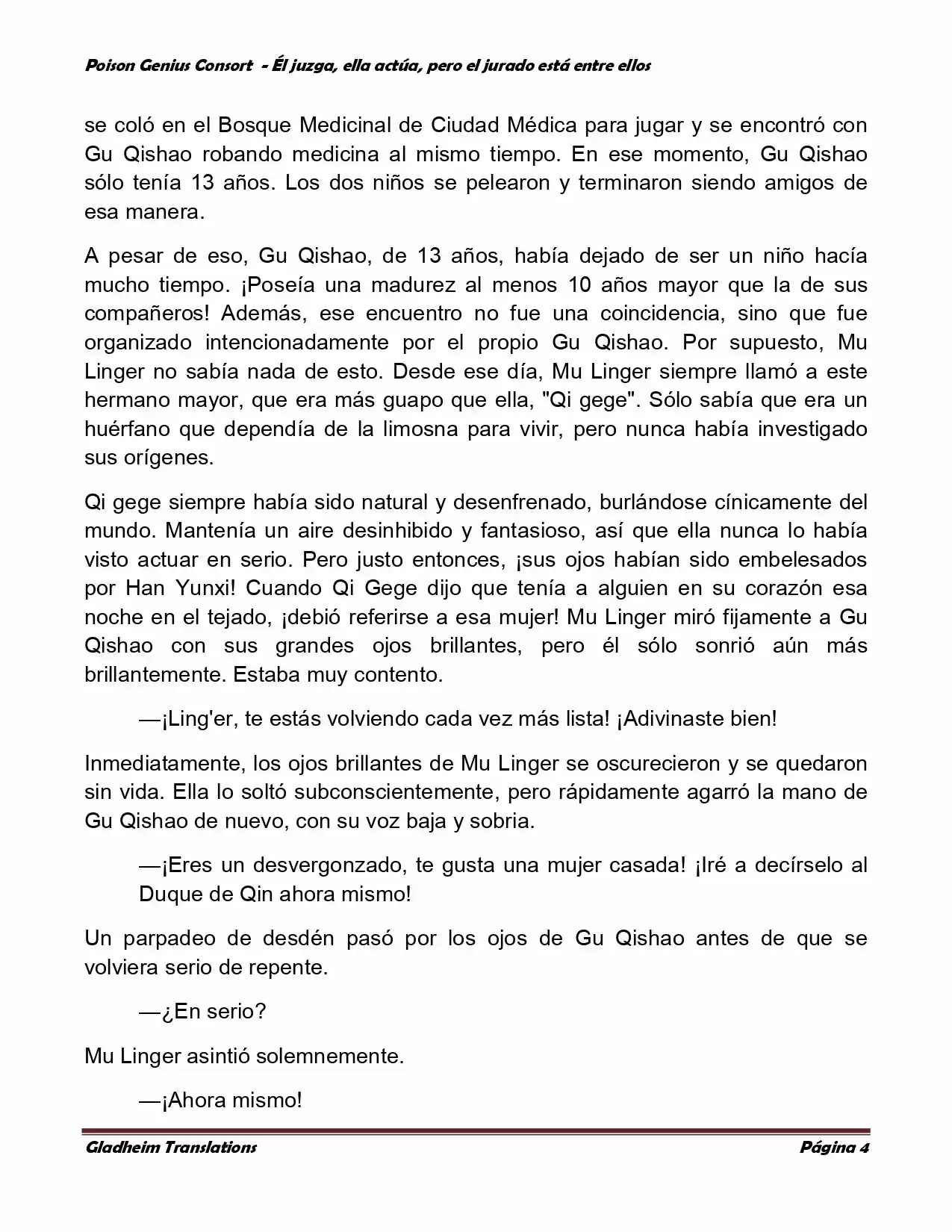 Poison Genious Consort (Novela) - Capítulo 195 - Página 4 - LectorTMOo