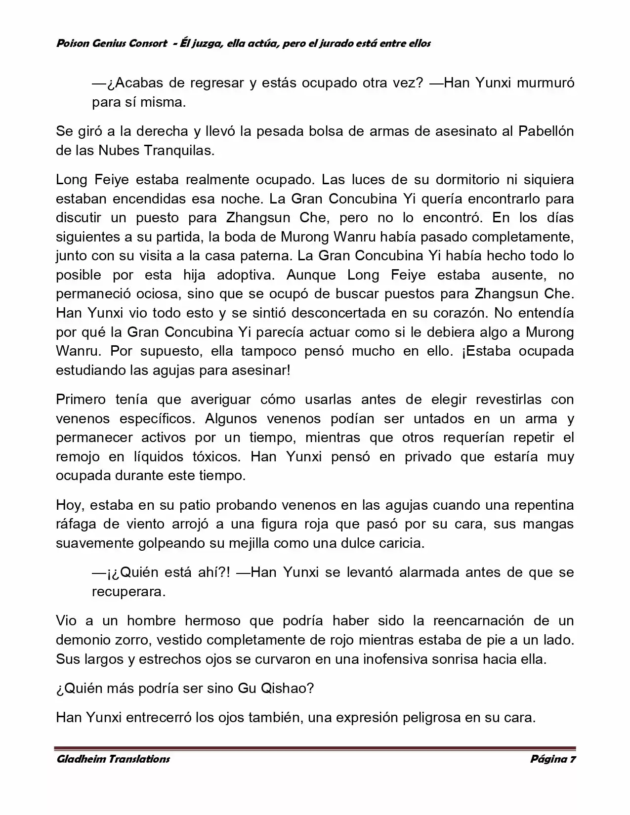 Poison Genious Consort (Novela) - Capítulo 195 - Página 7 - LectorTMOo