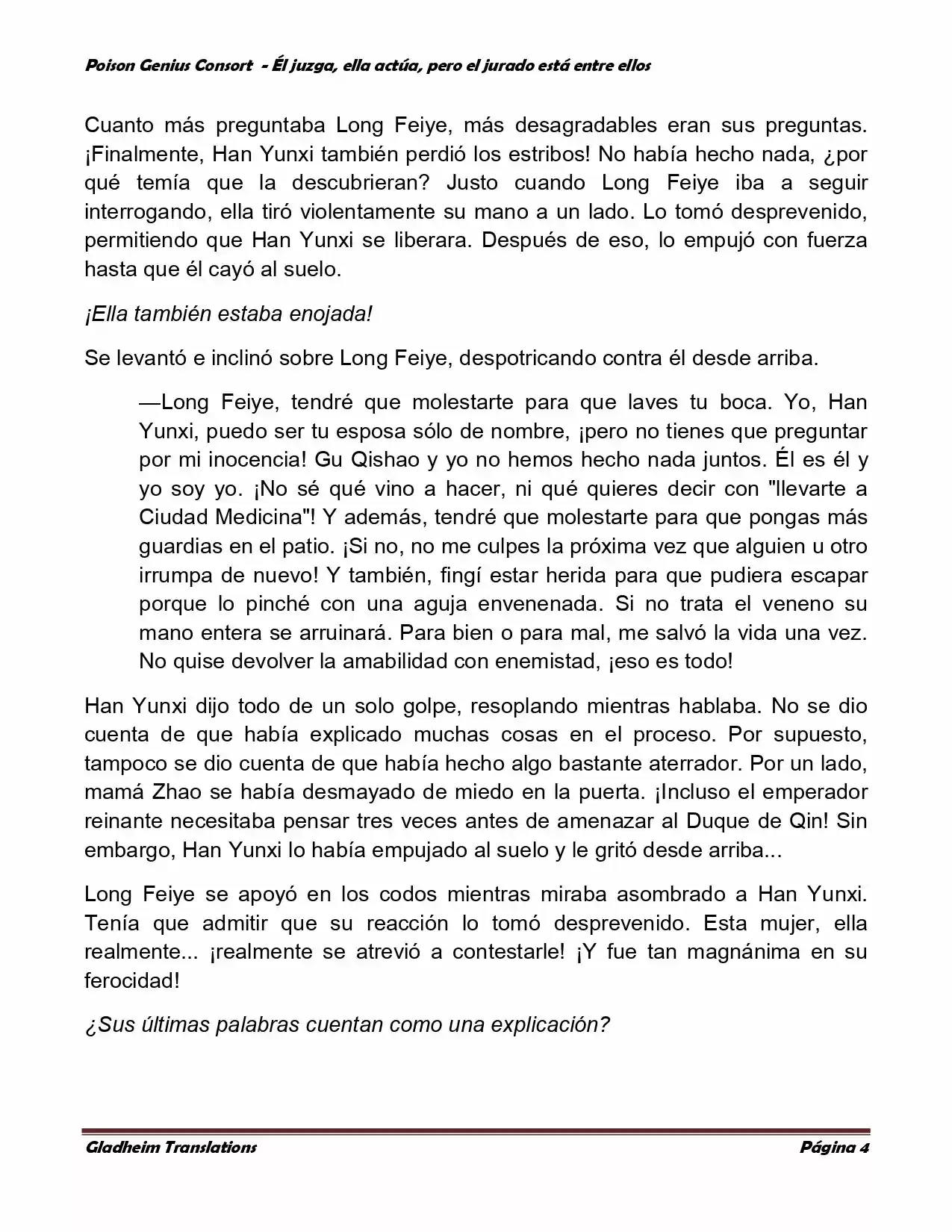 Poison Genious Consort (Novela) - Capítulo 196 - Página 4 - LectorTMOo