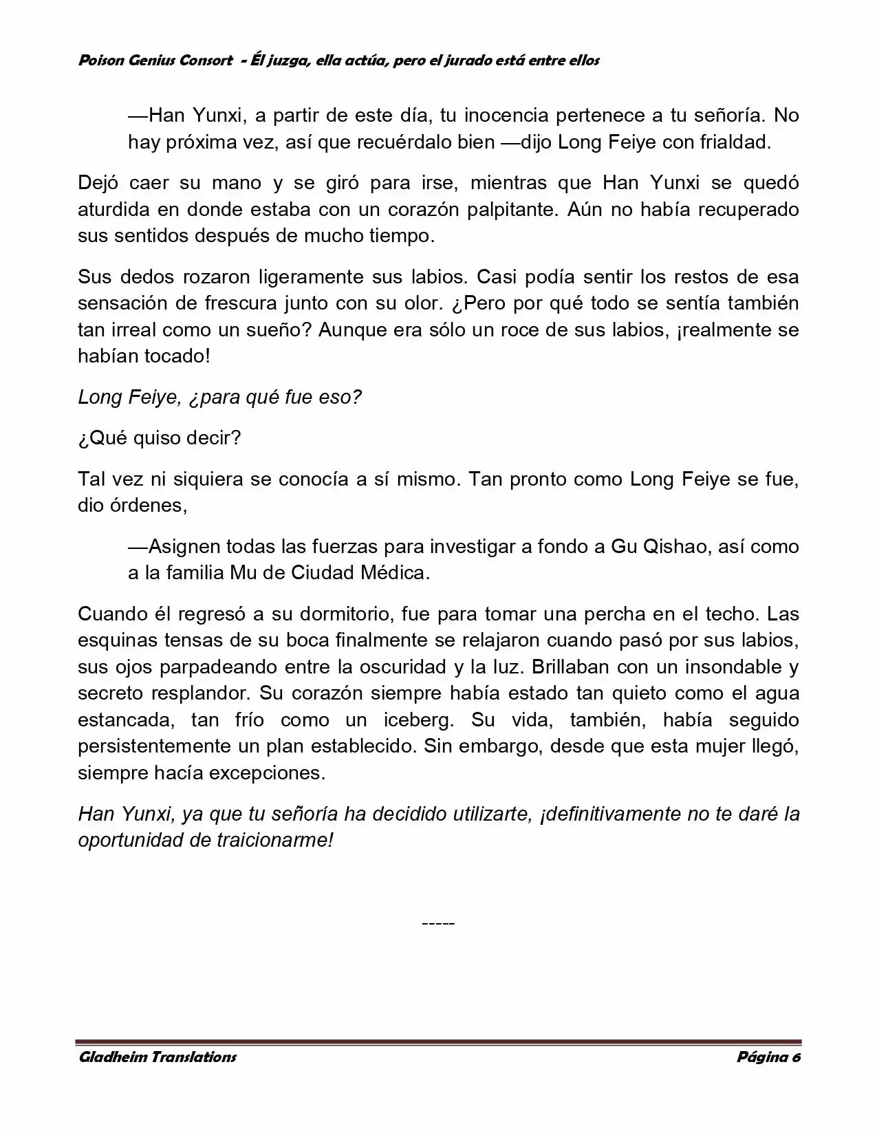 Poison Genious Consort (Novela) - Capítulo 196 - Página 6 - LectorTMOo