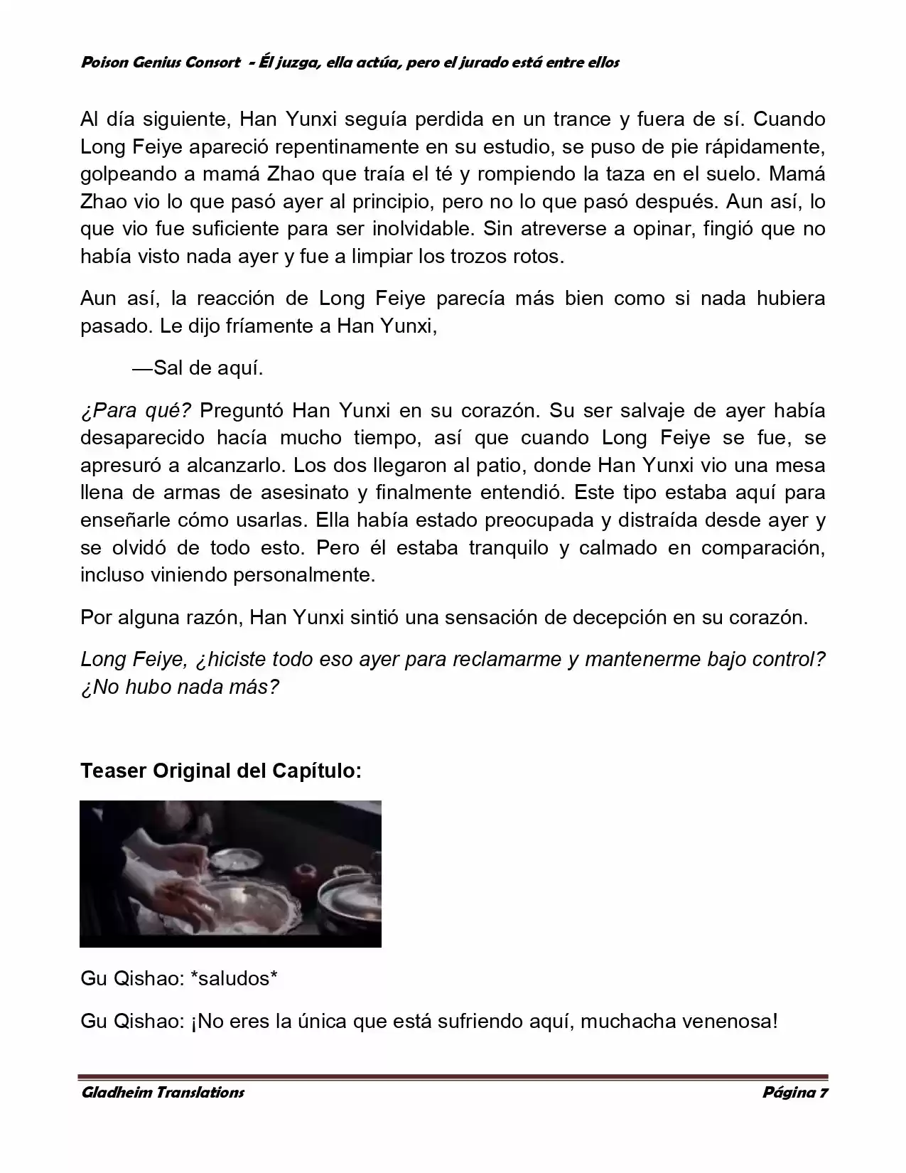 Poison Genious Consort (Novela) - Capítulo 196 - Página 7 - LectorTMOo