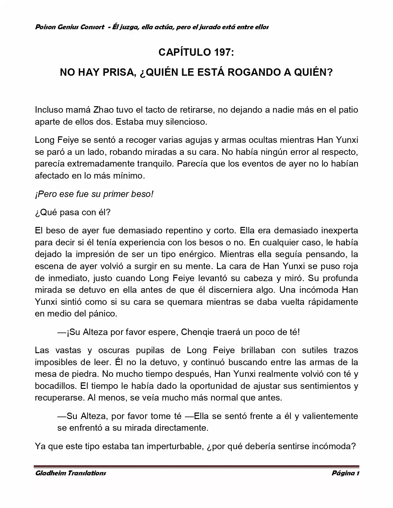 Poison Genious Consort (Novela) - Capítulo 197 - Página 1 - LectorTMOo