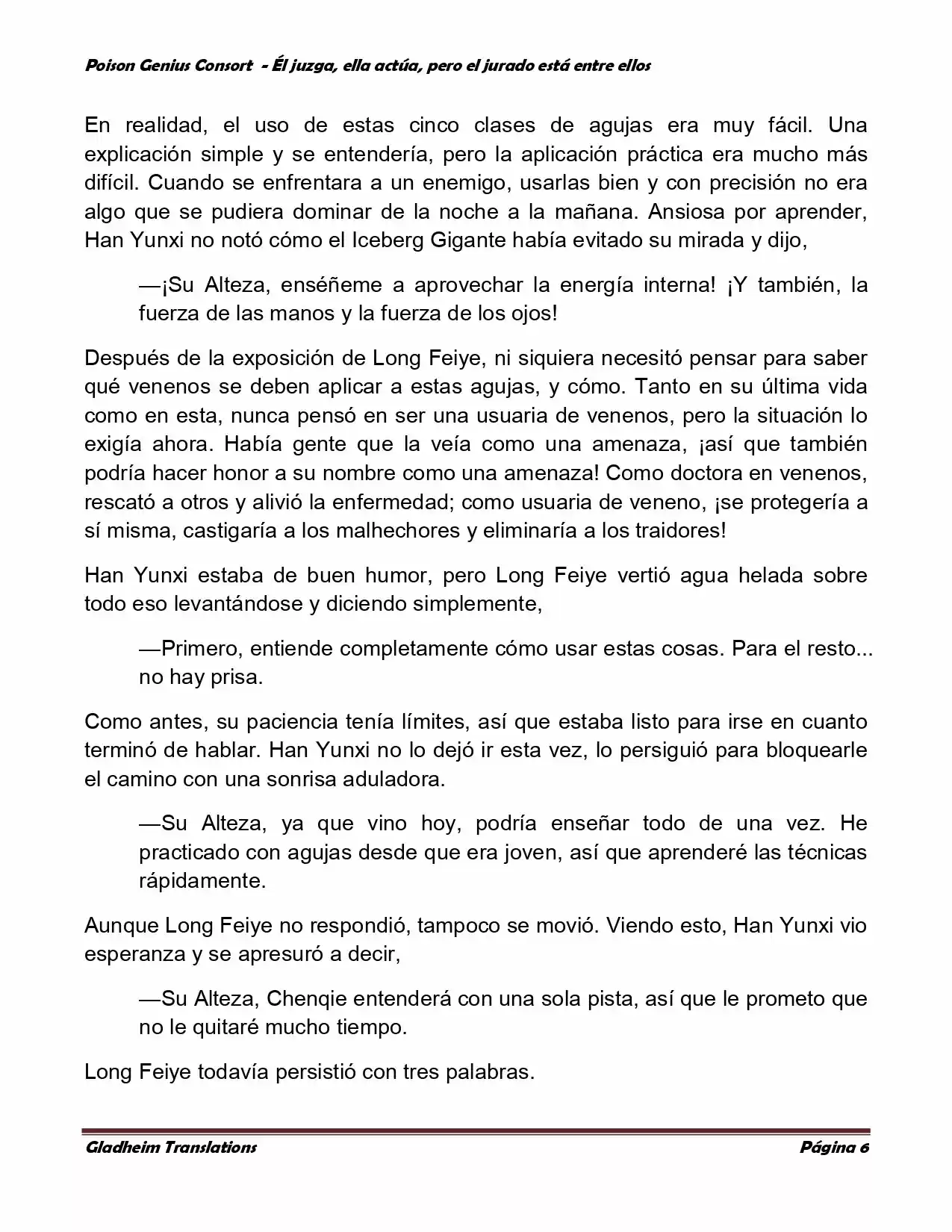 Poison Genious Consort (Novela) - Capítulo 197 - Página 6 - LectorTMOo