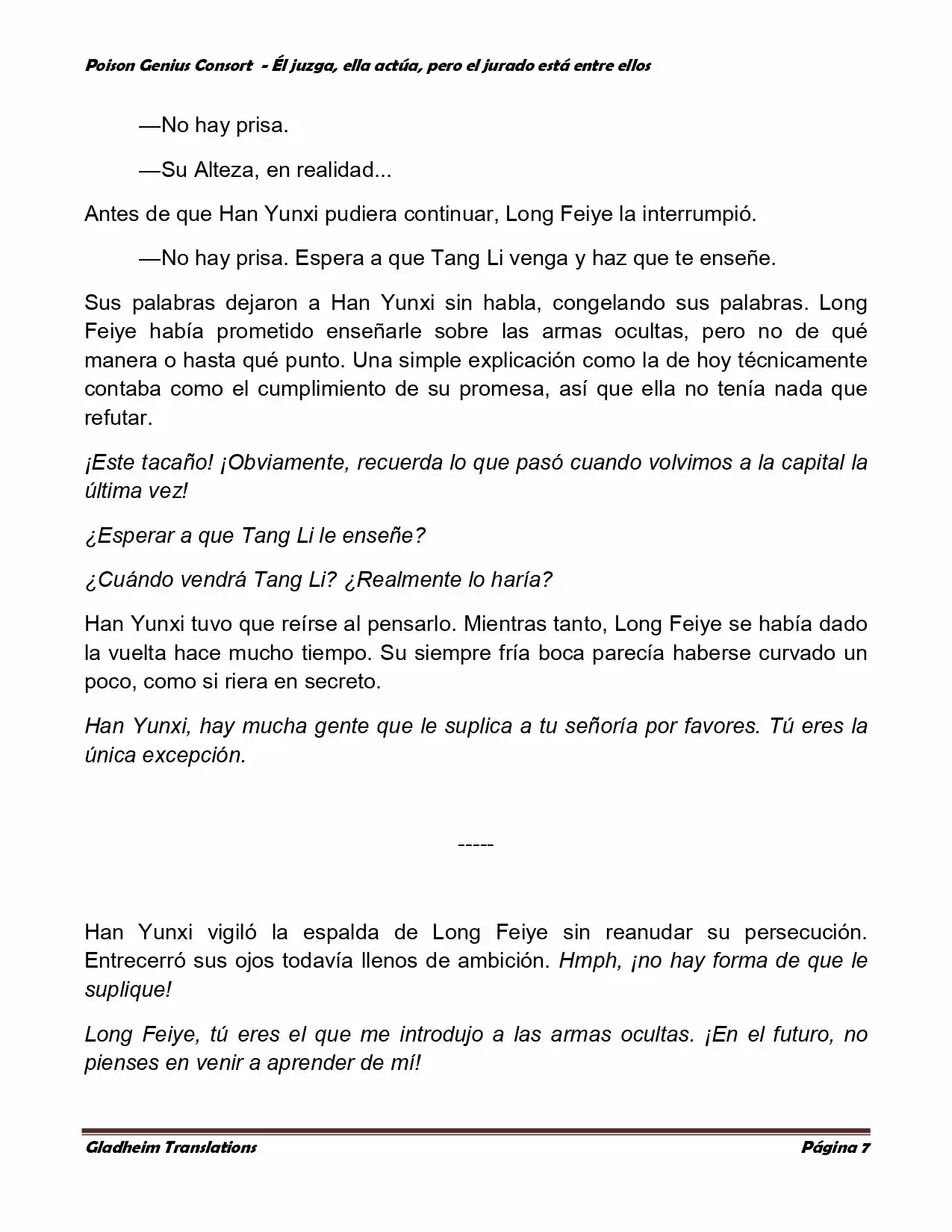 Poison Genious Consort (Novela) - Capítulo 197 - Página 7 - LectorTMOo