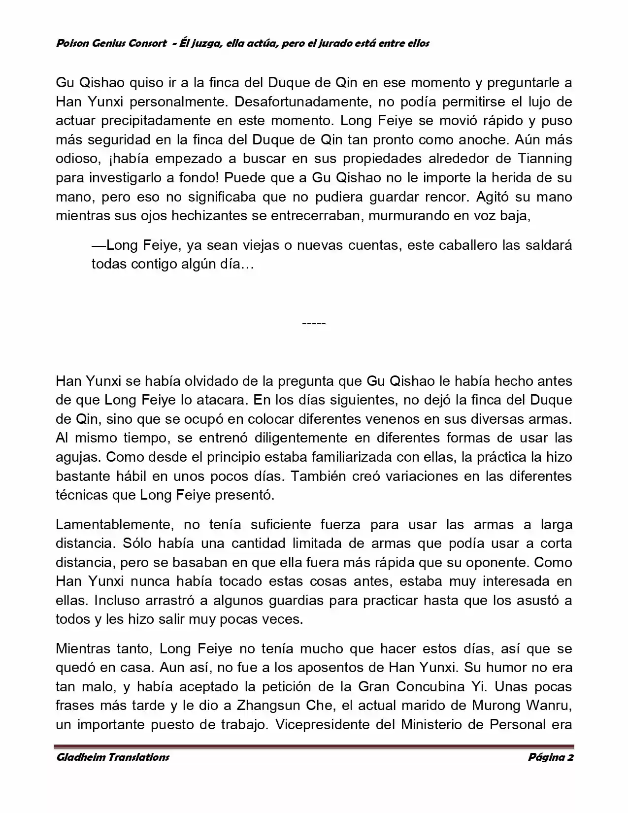 Poison Genious Consort (Novela) - Capítulo 198 - Página 2 - LectorTMOo