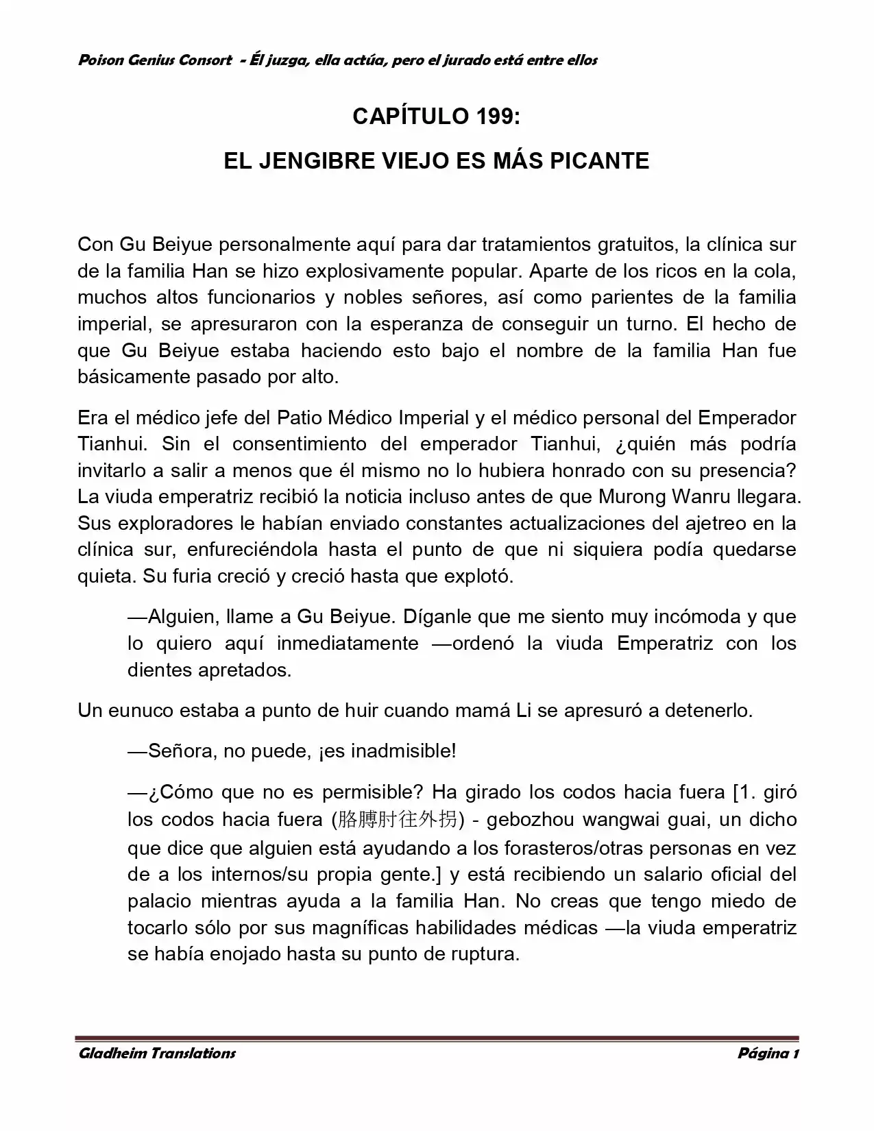Poison Genious Consort (Novela) - Capítulo 199 - Página 1 - LectorTMOo