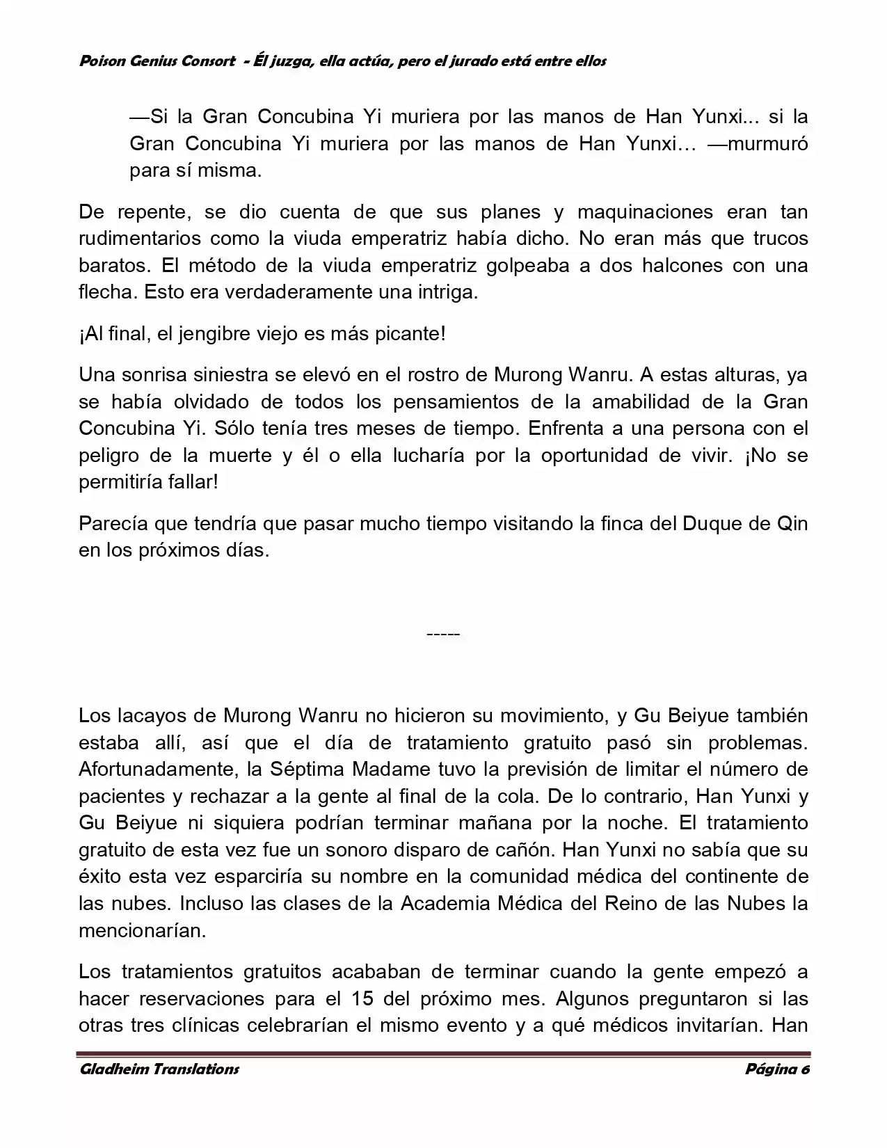 Poison Genious Consort (Novela) - Capítulo 199 - Página 6 - LectorTMOo