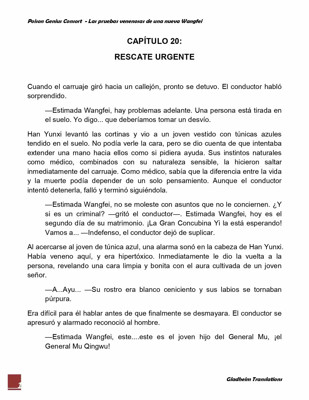 Poison Genious Consort (Novela) - Capítulo 20 - Página 1 - LectorTMOo