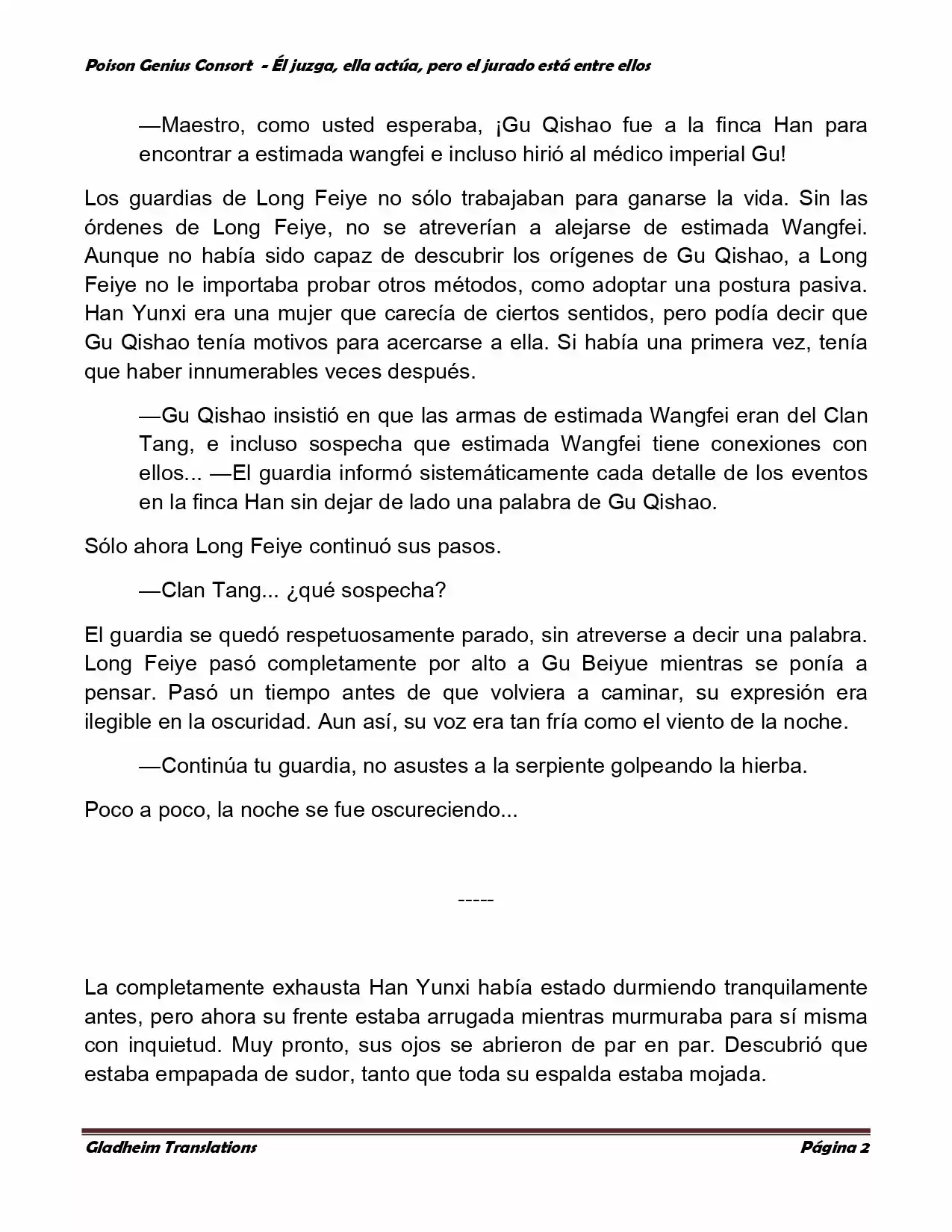 Poison Genious Consort (Novela) - Capítulo 202 - Página 2 - LectorTMOo
