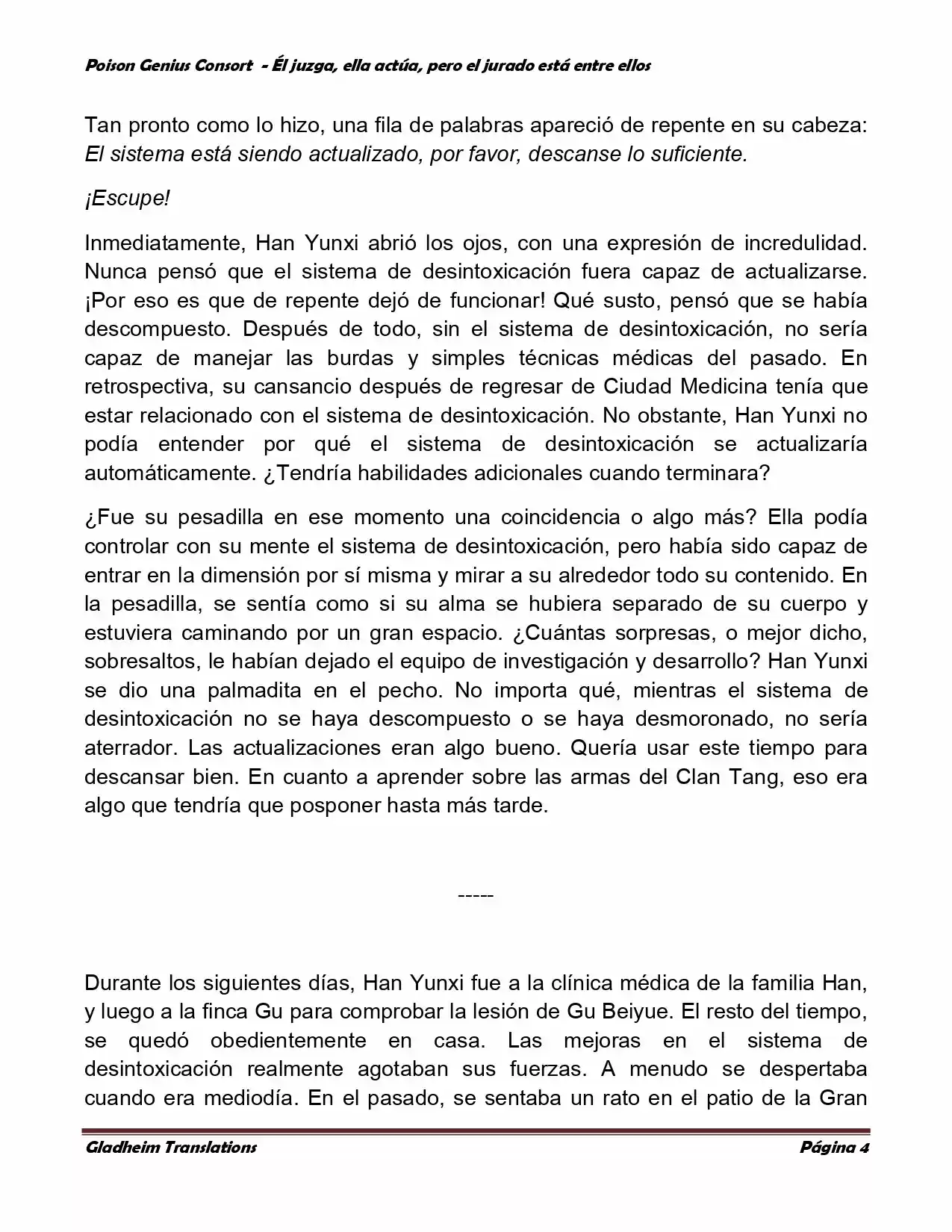 Poison Genious Consort (Novela) - Capítulo 202 - Página 4 - LectorTMOo