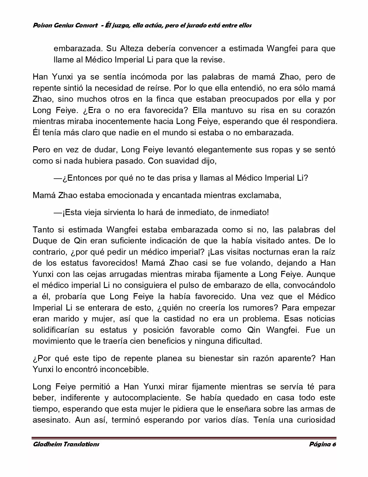 Poison Genious Consort (Novela) - Capítulo 202 - Página 6 - LectorTMOo