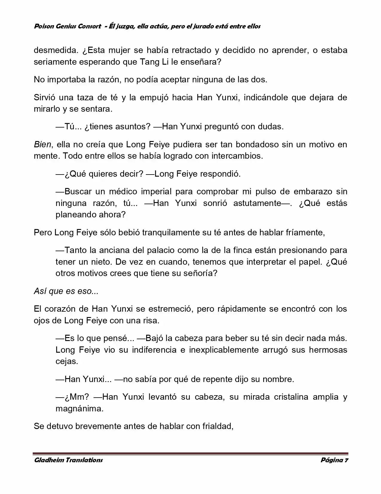 Poison Genious Consort (Novela) - Capítulo 202 - Página 7 - LectorTMOo