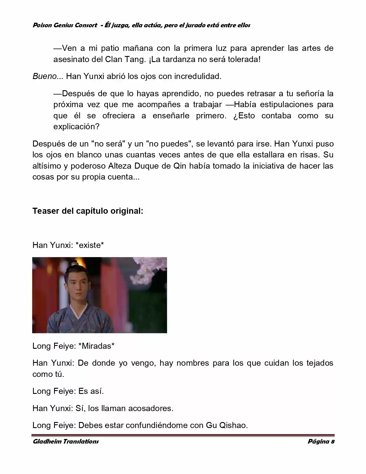 Poison Genious Consort (Novela) - Capítulo 202 - Página 8 - LectorTMOo