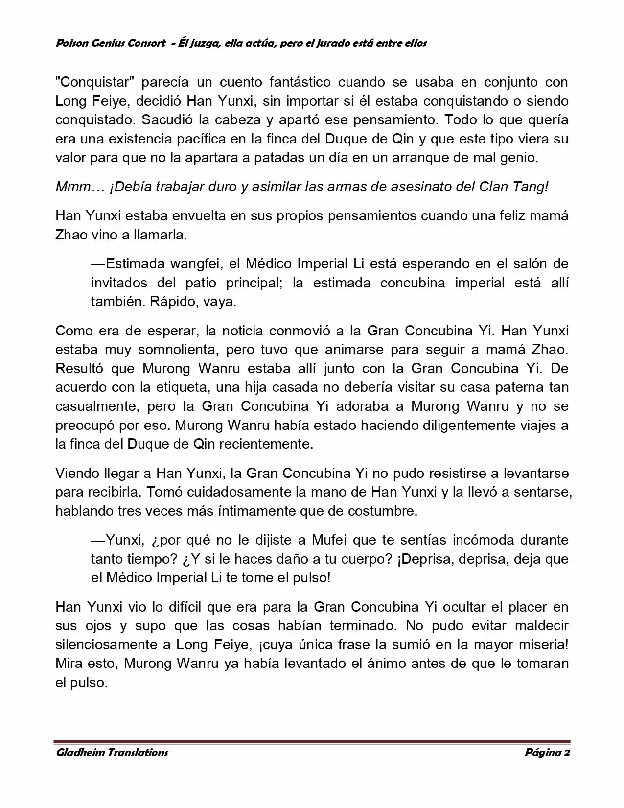 Poison Genious Consort (Novela) - Capítulo 203 - Página 2 - LectorTMOo
