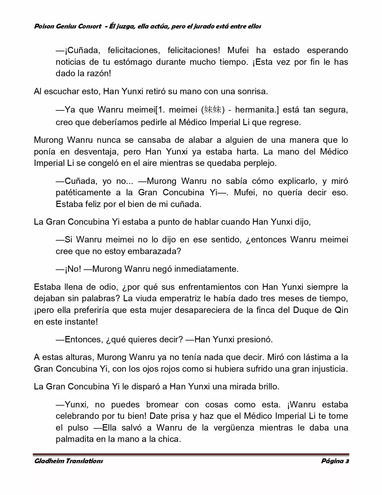 Poison Genious Consort (Novela) - Capítulo 203 - Página 3 - LectorTMOo