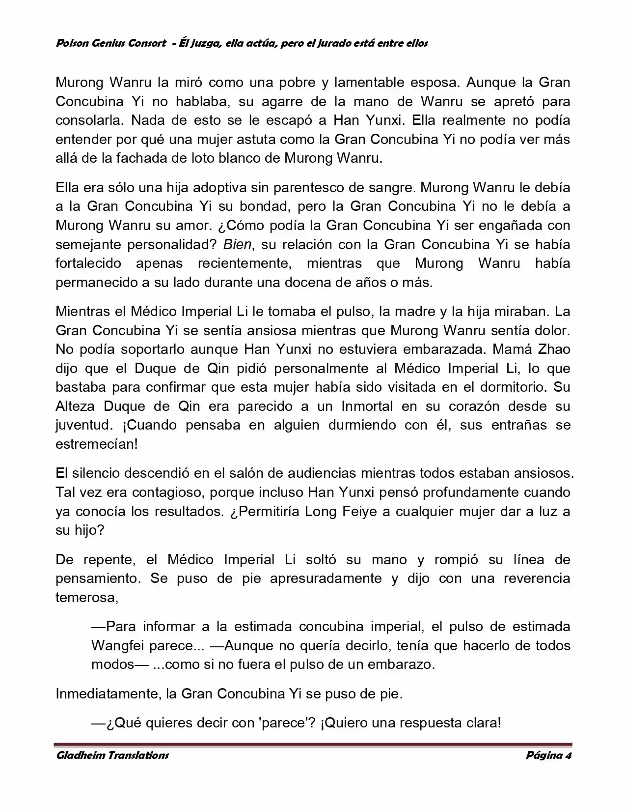 Poison Genious Consort (Novela) - Capítulo 203 - Página 4 - LectorTMOo