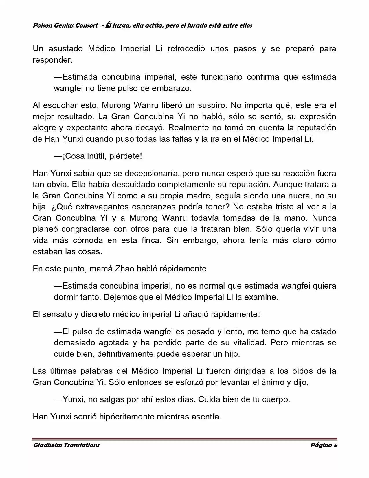 Poison Genious Consort (Novela) - Capítulo 203 - Página 5 - LectorTMOo
