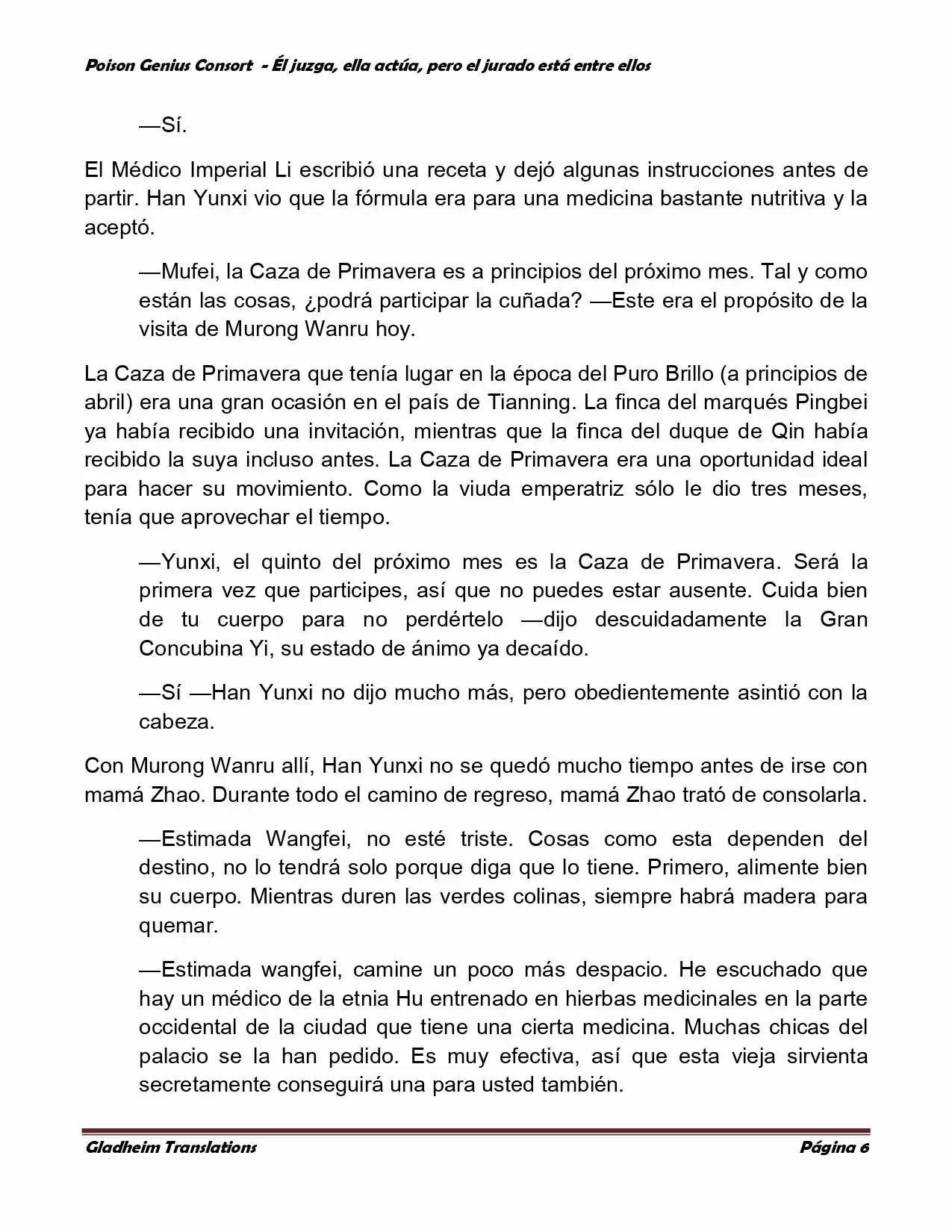 Poison Genious Consort (Novela) - Capítulo 203 - Página 6 - LectorTMOo