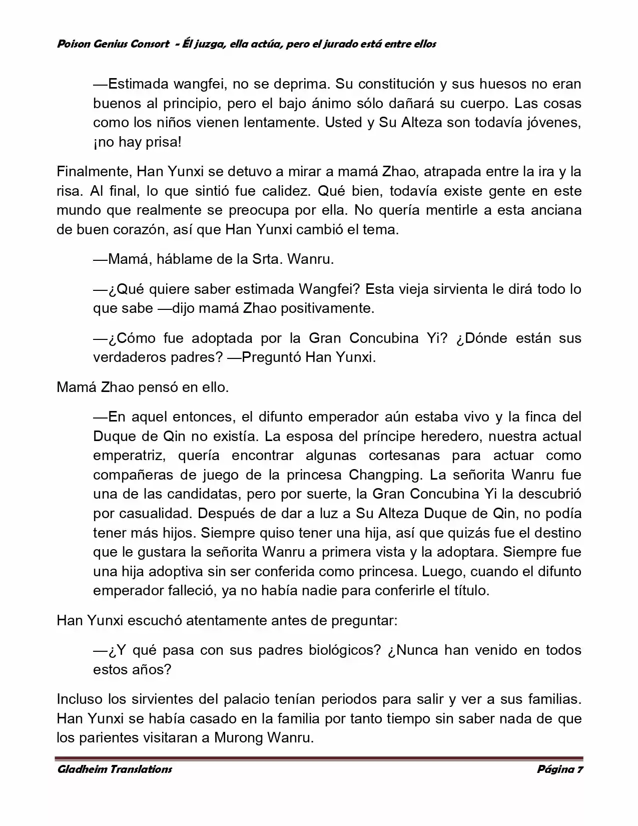 Poison Genious Consort (Novela) - Capítulo 203 - Página 7 - LectorTMOo