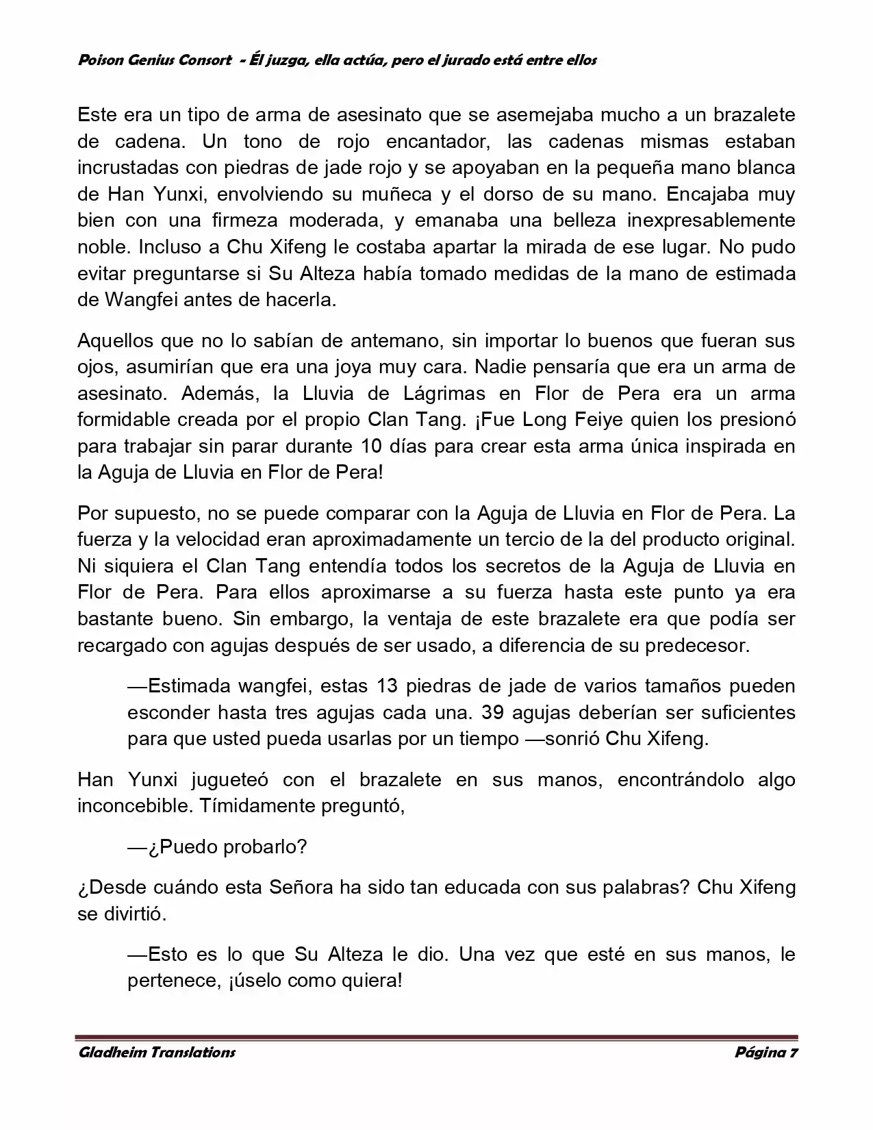 Poison Genious Consort (Novela) - Capítulo 204 - Página 7 - LectorTMOo