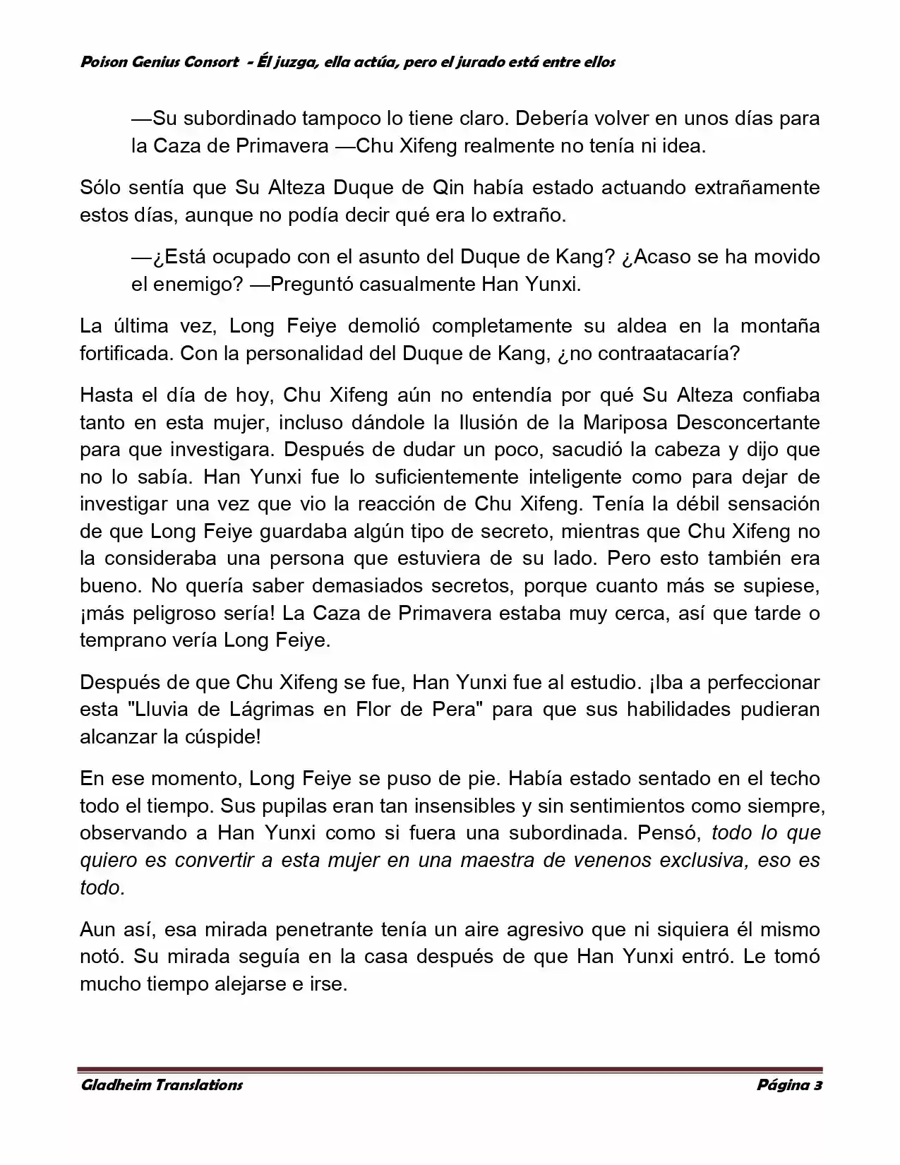 Poison Genious Consort (Novela) - Capítulo 205 - Página 3 - LectorTMOo