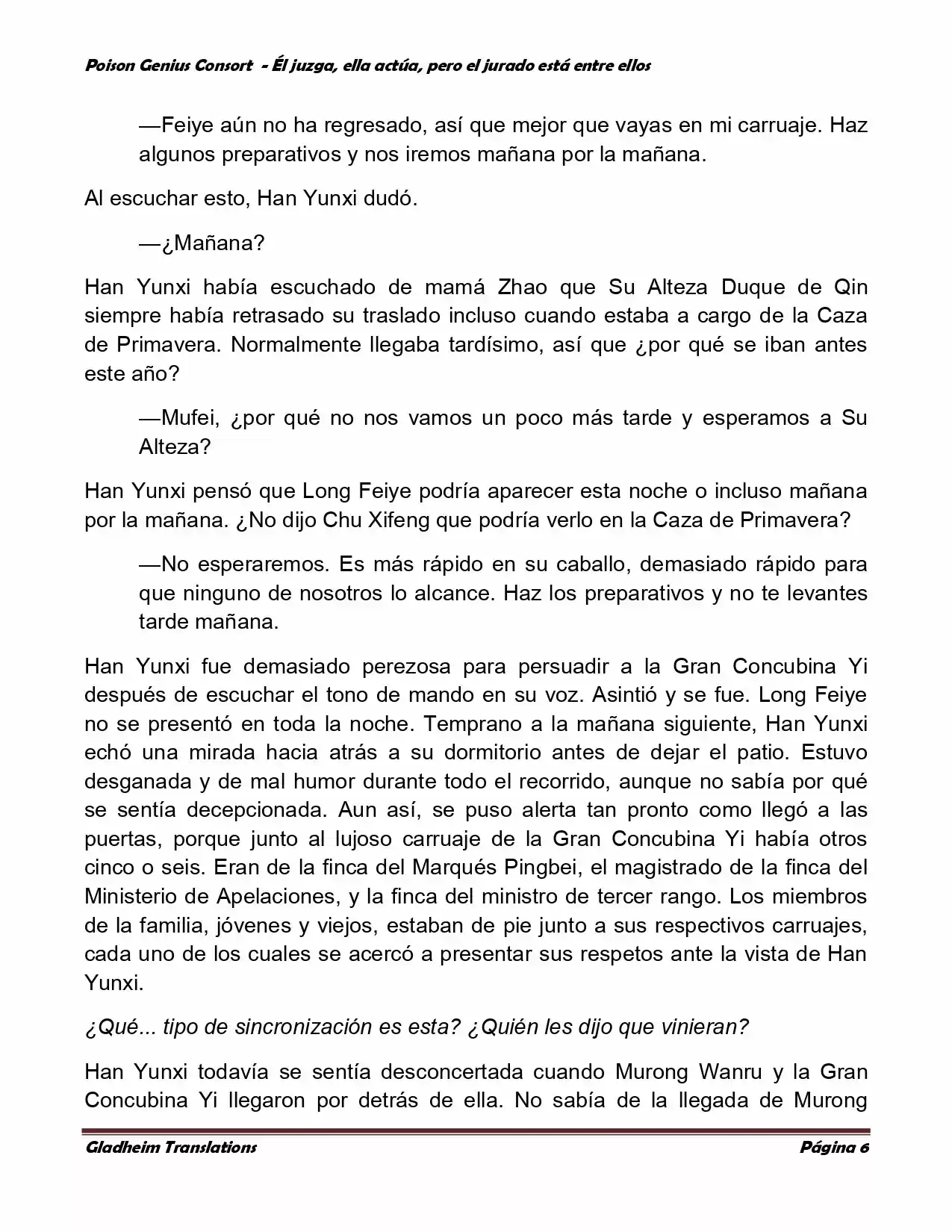Poison Genious Consort (Novela) - Capítulo 205 - Página 6 - LectorTMOo