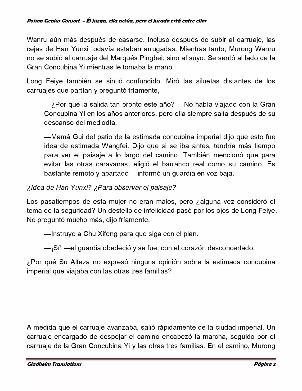 Poison Genious Consort (Novela) - Capítulo 206 - Página 2 - LectorTMOo
