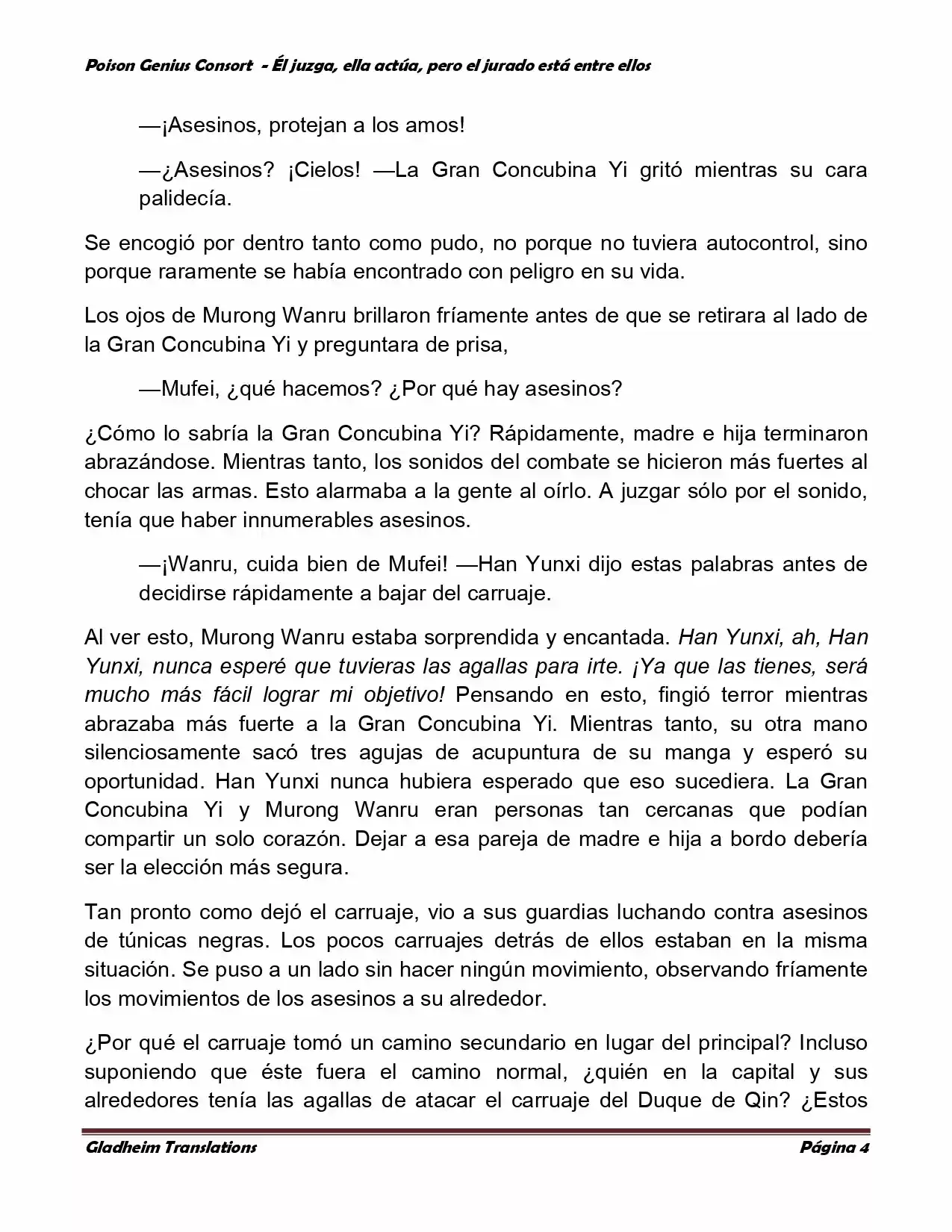 Poison Genious Consort (Novela) - Capítulo 206 - Página 4 - LectorTMOo