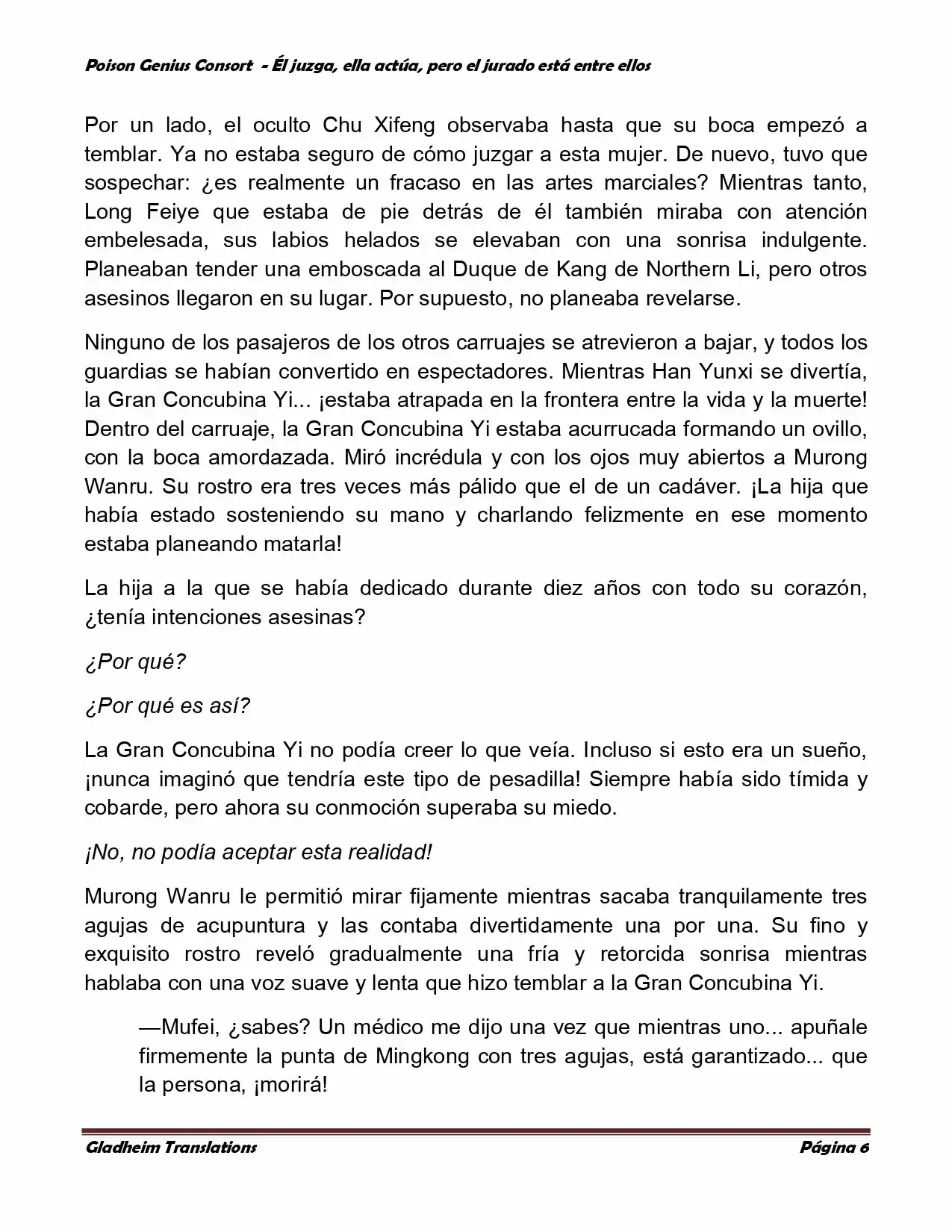 Poison Genious Consort (Novela) - Capítulo 206 - Página 6 - LectorTMOo