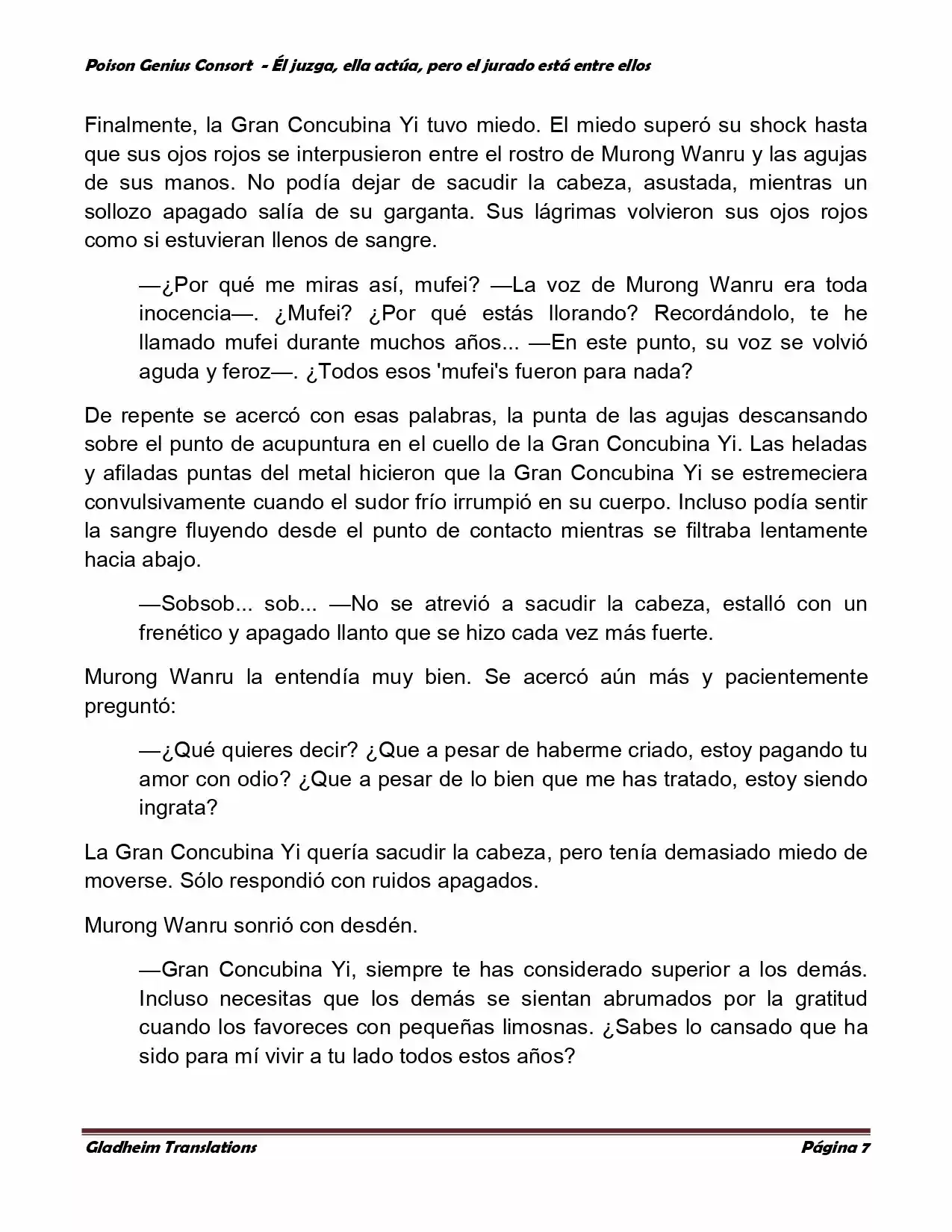 Poison Genious Consort (Novela) - Capítulo 206 - Página 7 - LectorTMOo