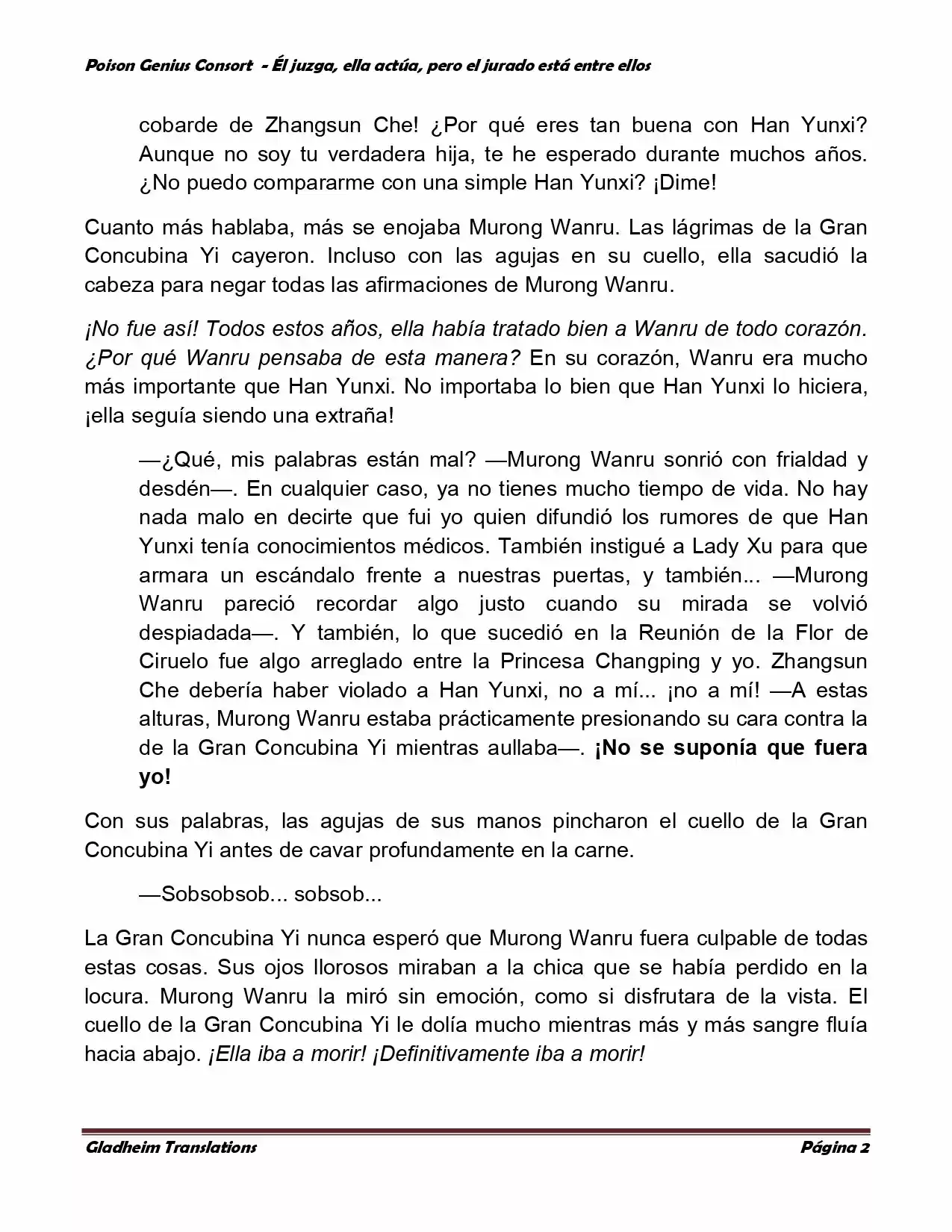 Poison Genious Consort (Novela) - Capítulo 207 - Página 2 - LectorTMOo
