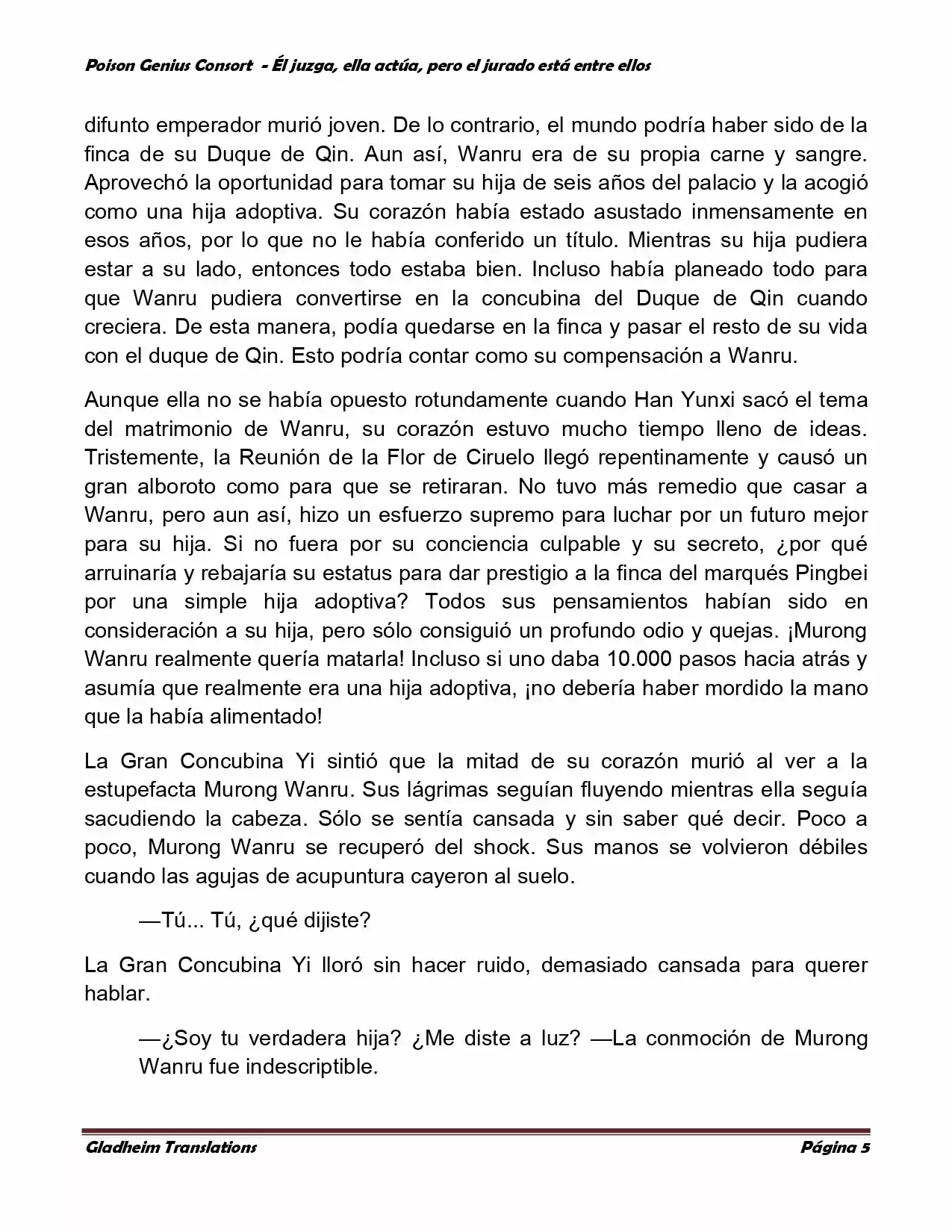 Poison Genious Consort (Novela) - Capítulo 207 - Página 5 - LectorTMOo