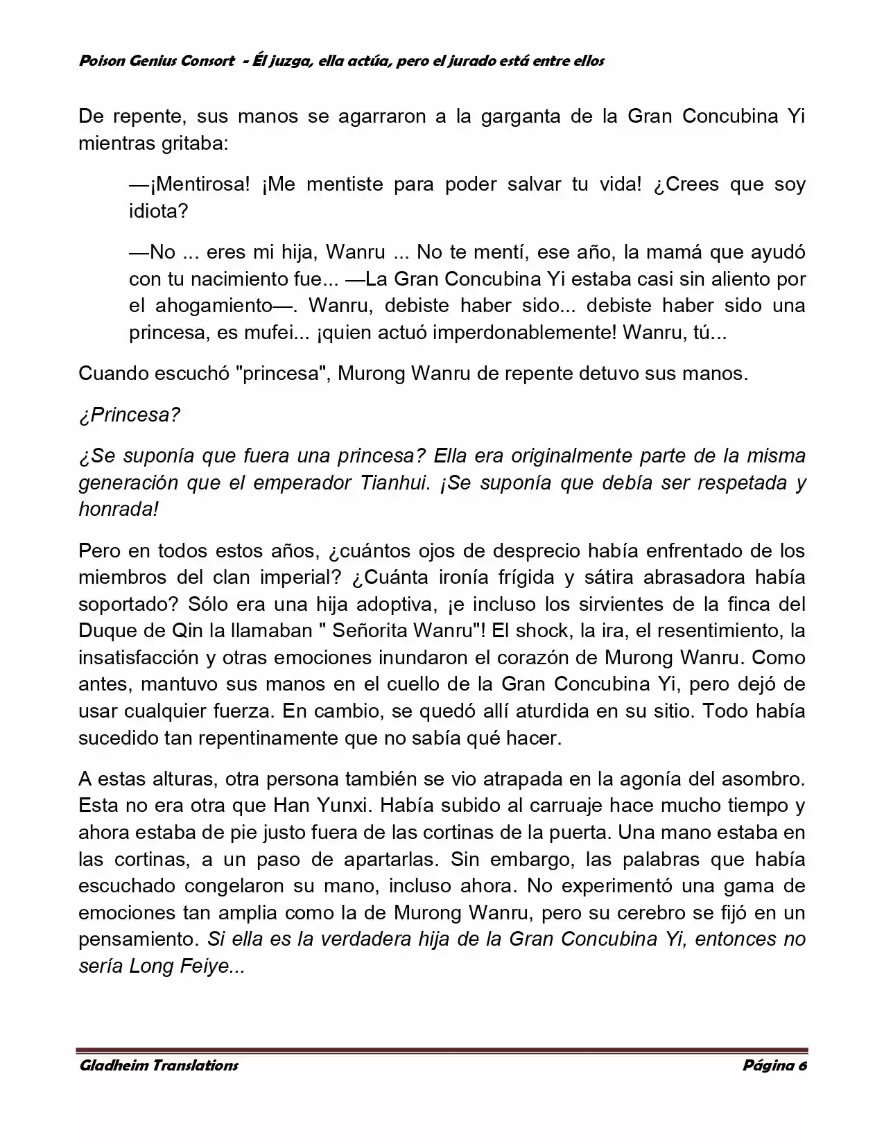 Poison Genious Consort (Novela) - Capítulo 207 - Página 6 - LectorTMOo