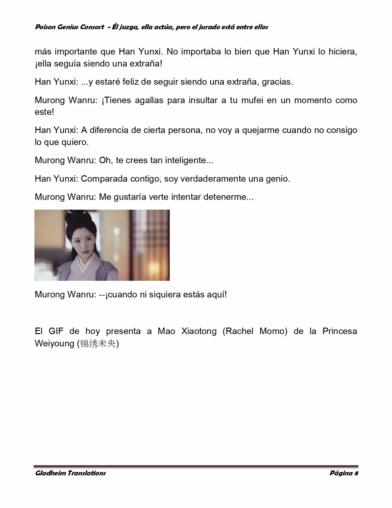 Poison Genious Consort (Novela) - Capítulo 207 - Página 8 - LectorTMOo