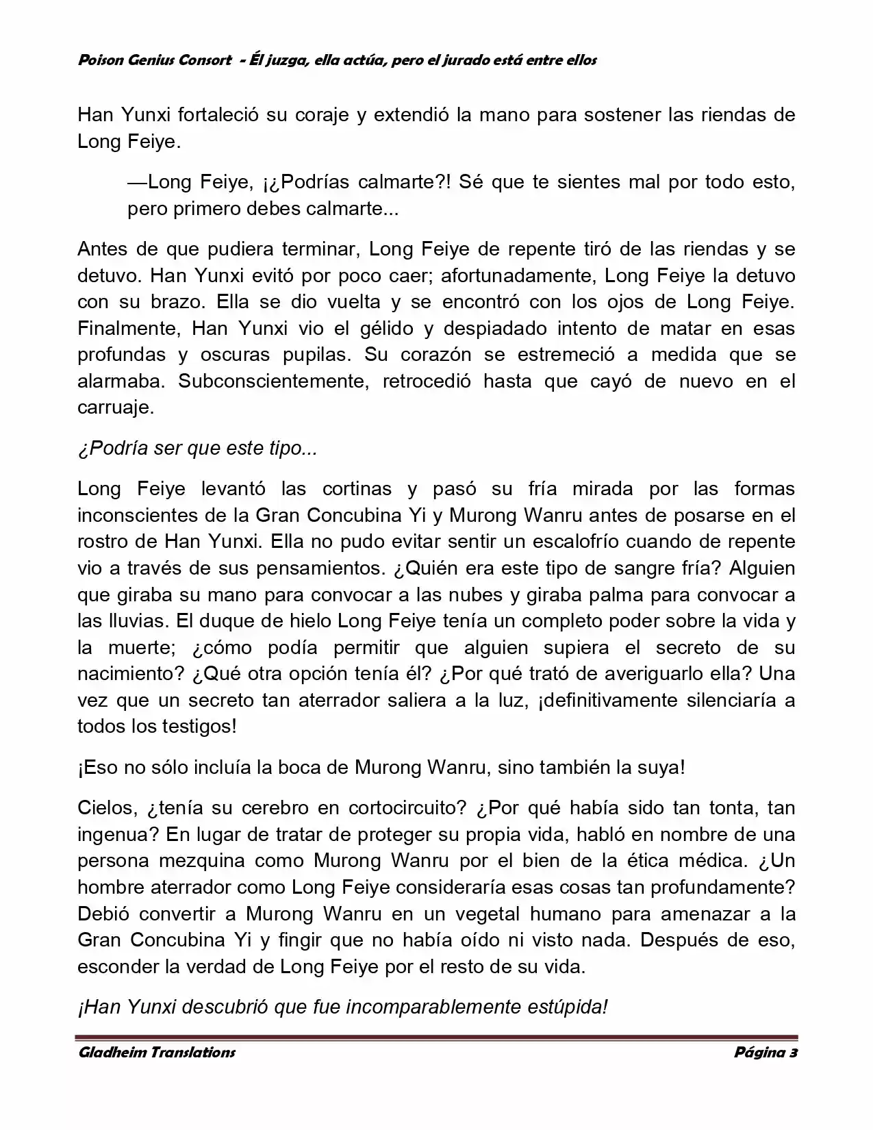 Poison Genious Consort (Novela) - Capítulo 209 - Página 3 - LectorTMOo