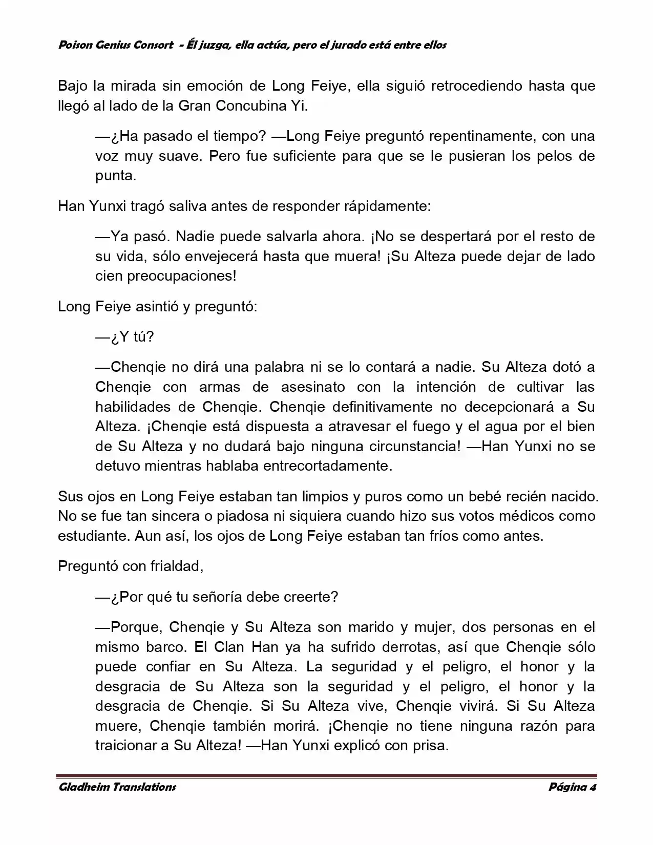 Poison Genious Consort (Novela) - Capítulo 209 - Página 4 - LectorTMOo