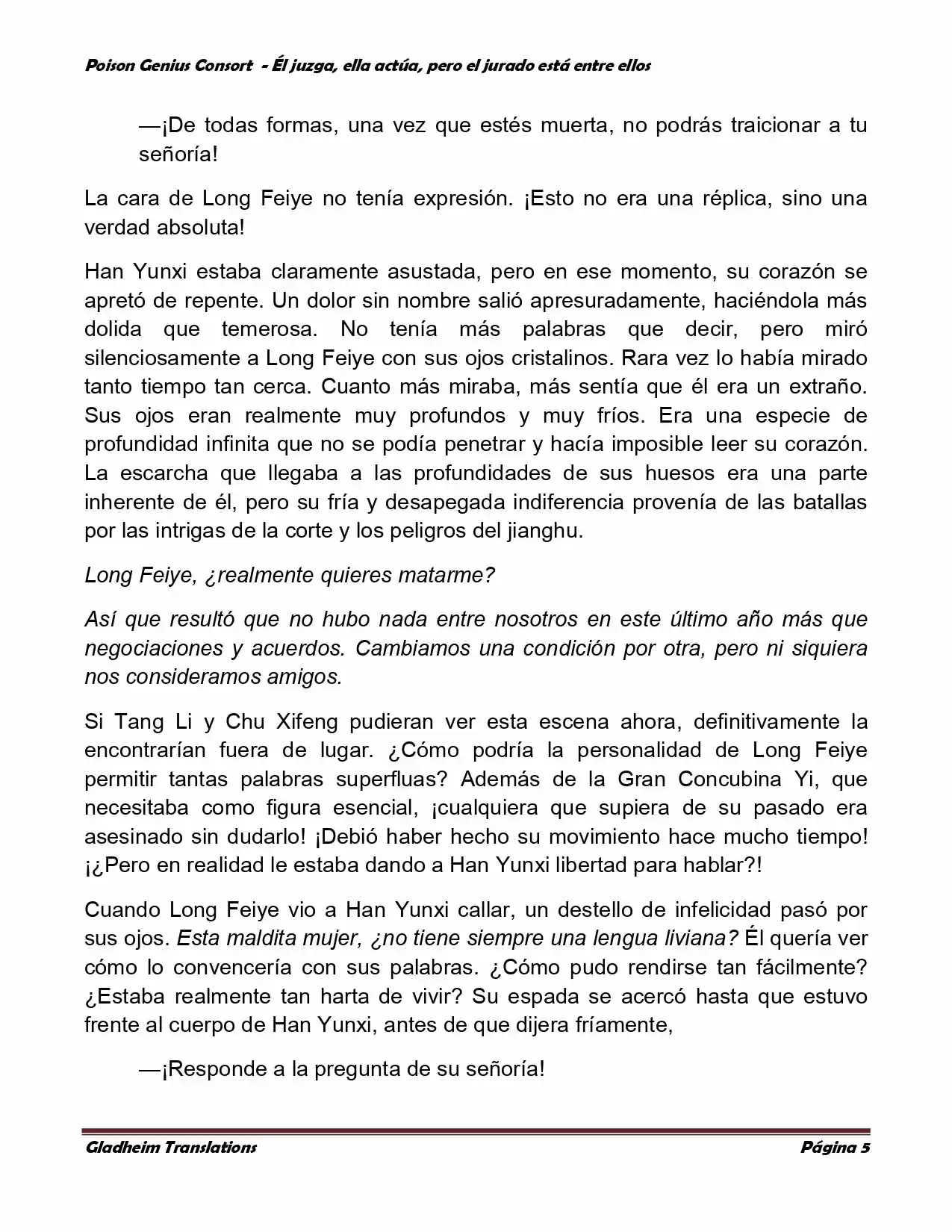 Poison Genious Consort (Novela) - Capítulo 209 - Página 5 - LectorTMOo