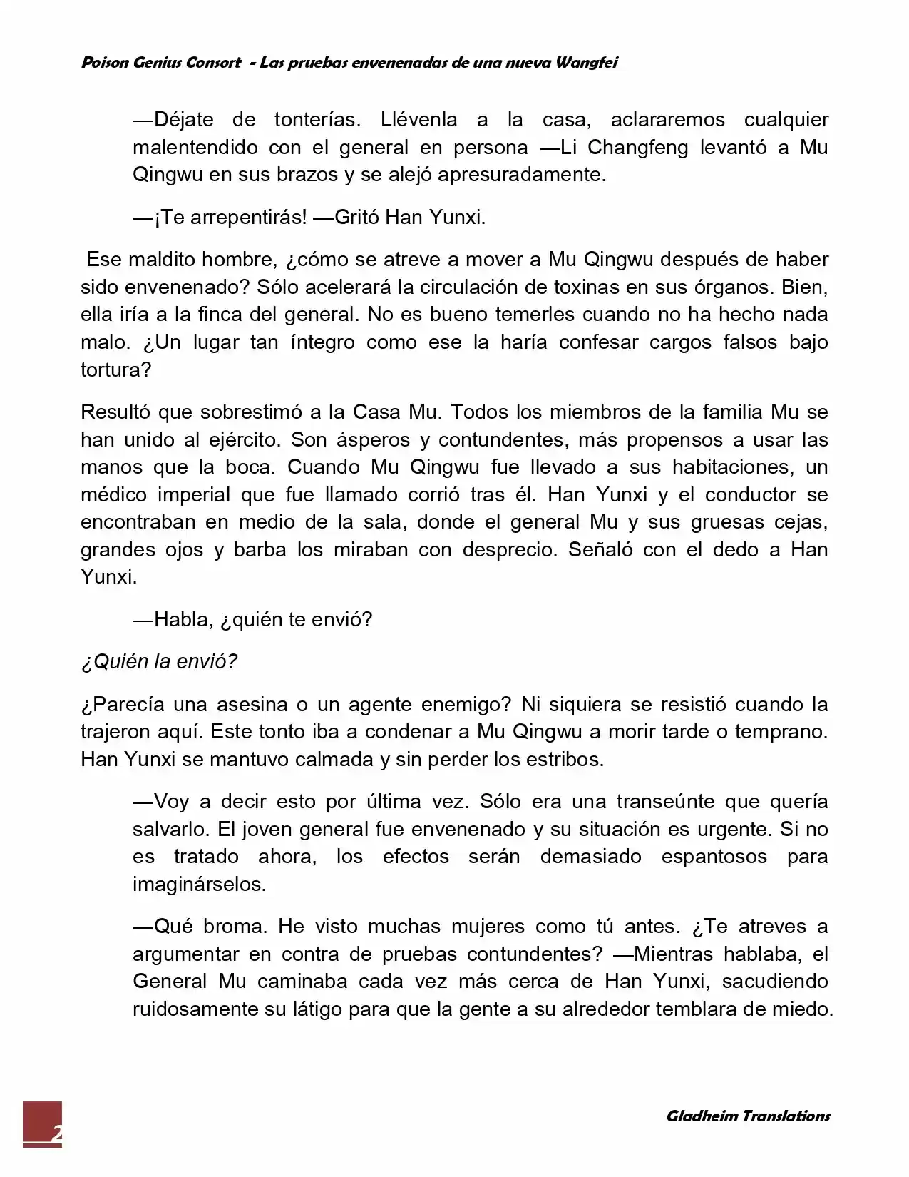 Poison Genious Consort (Novela) - Capítulo 21 - Página 2 - LectorTMOo