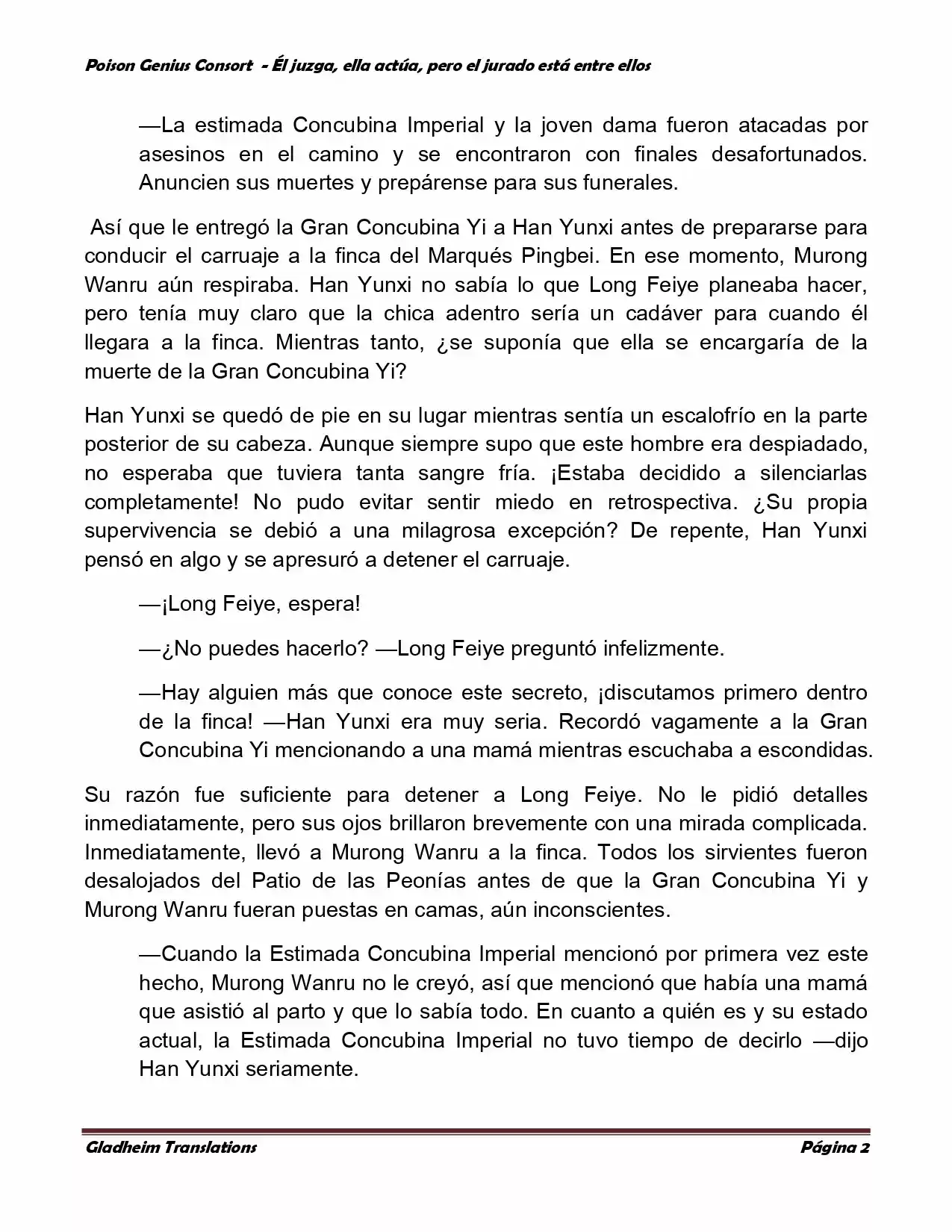 Poison Genious Consort (Novela) - Capítulo 210 - Página 2 - LectorTMOo