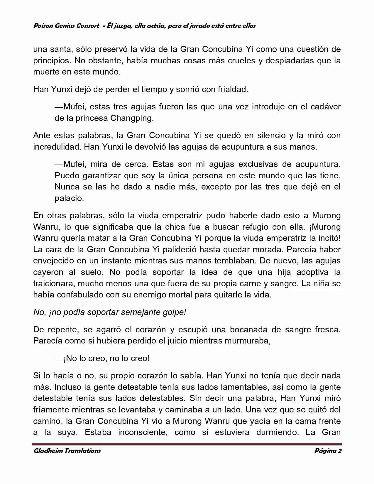Poison Genious Consort (Novela) - Capítulo 211 - Página 2 - LectorTMOo