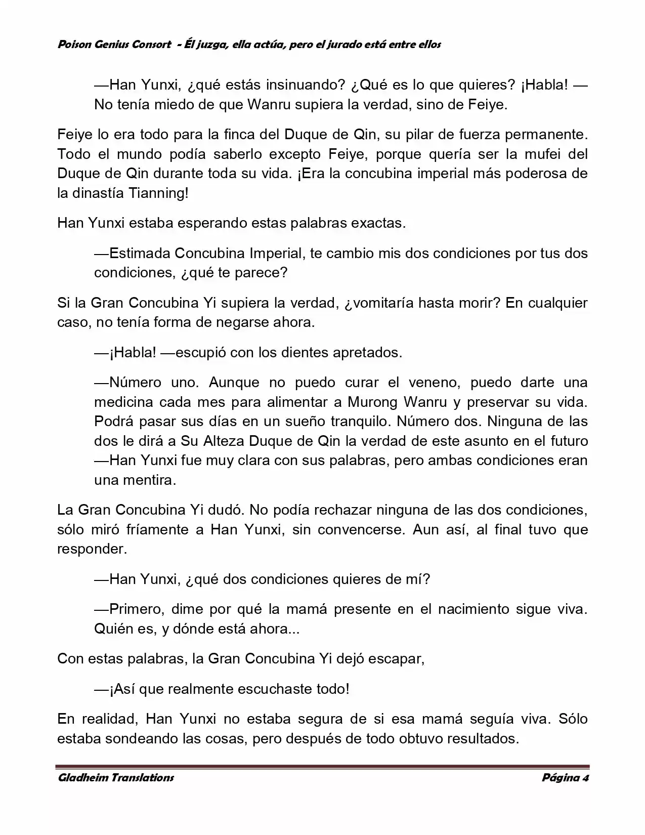 Poison Genious Consort (Novela) - Capítulo 211 - Página 4 - LectorTMOo
