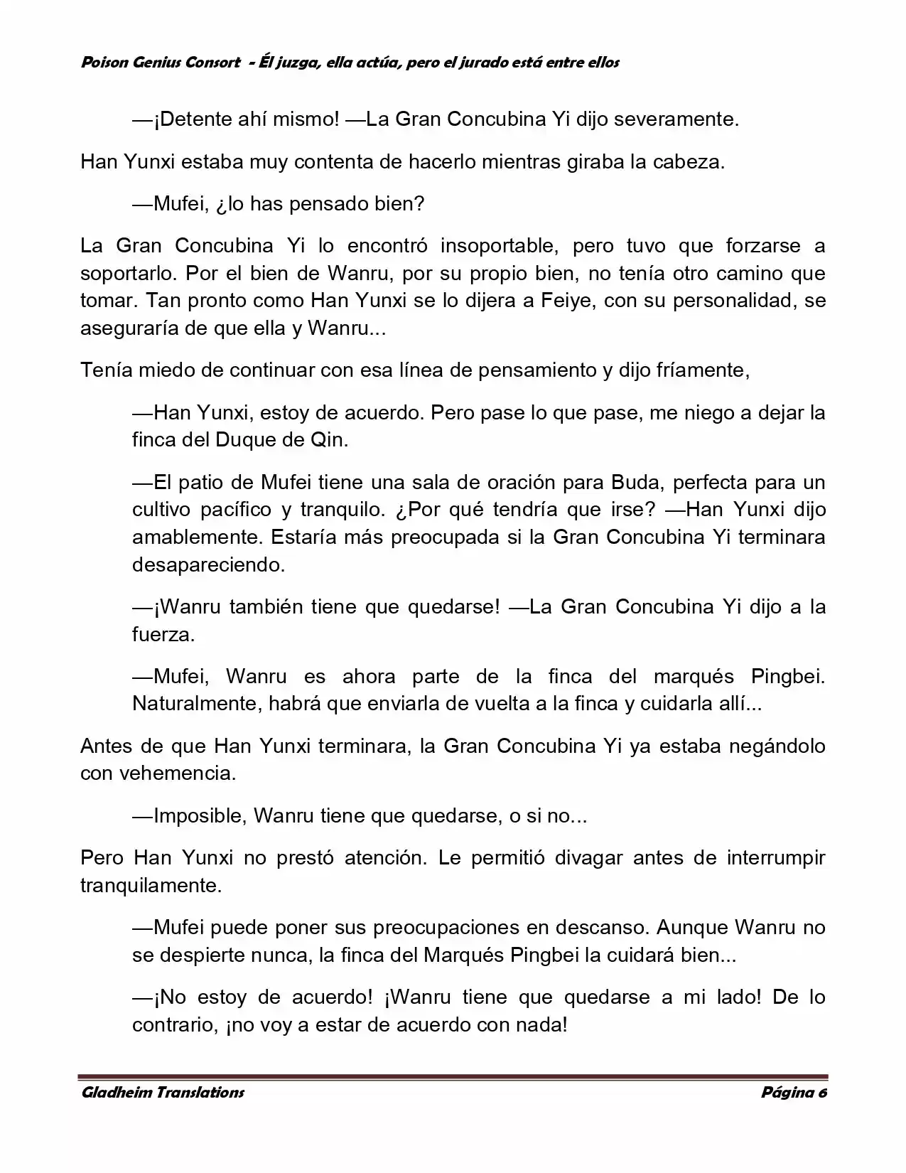 Poison Genious Consort (Novela) - Capítulo 211 - Página 6 - LectorTMOo