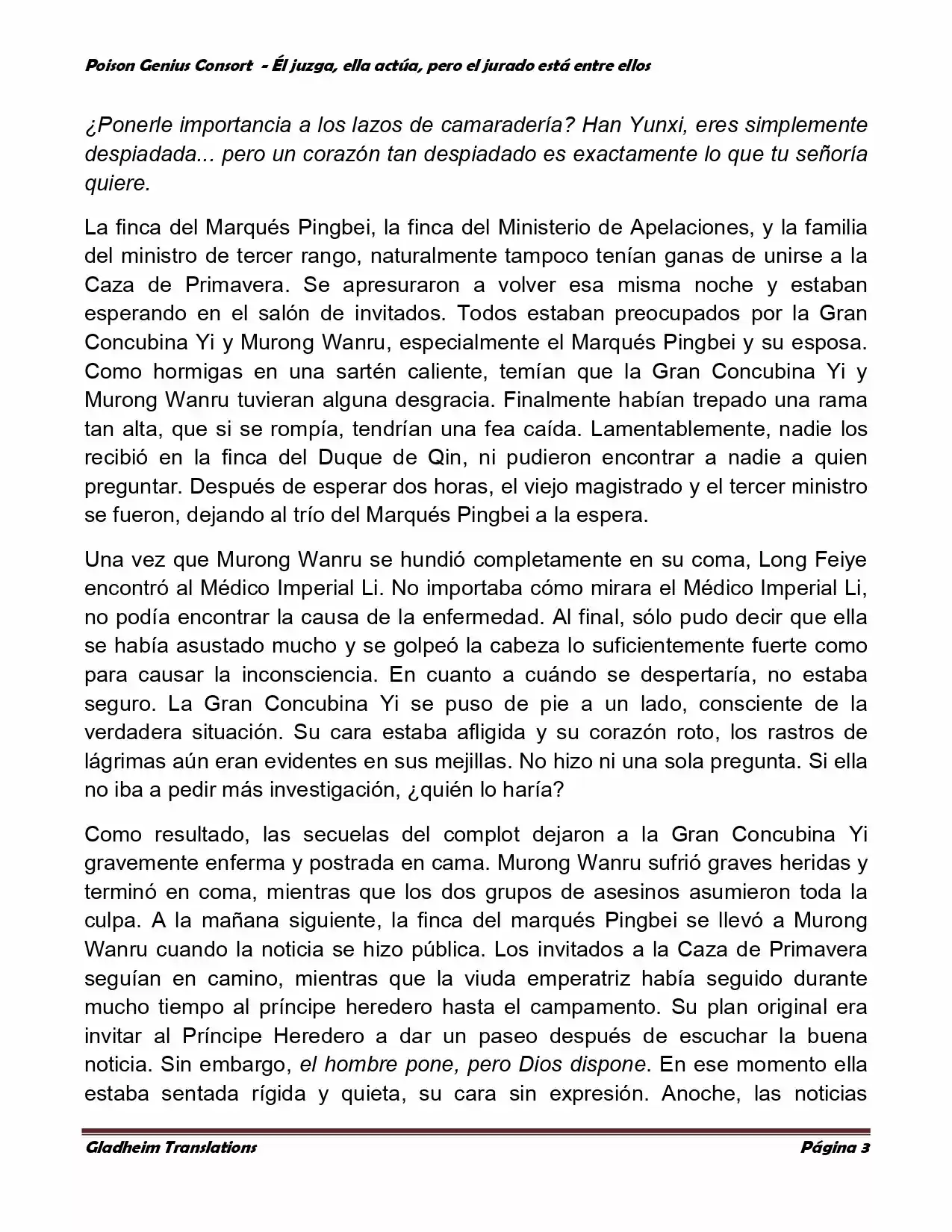 Poison Genious Consort (Novela) - Capítulo 212 - Página 3 - LectorTMOo